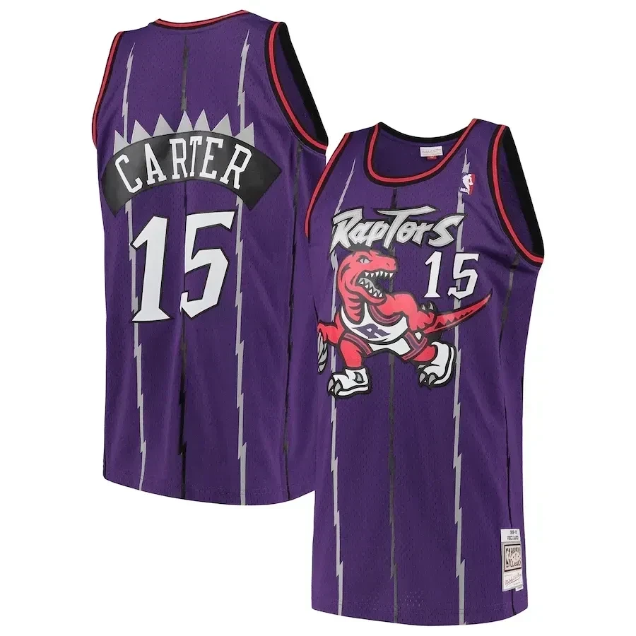 Vince Carter Toronto Raptors Mitchell Ness Hardwood Classics Swingman Purple NBA Jersey Men's