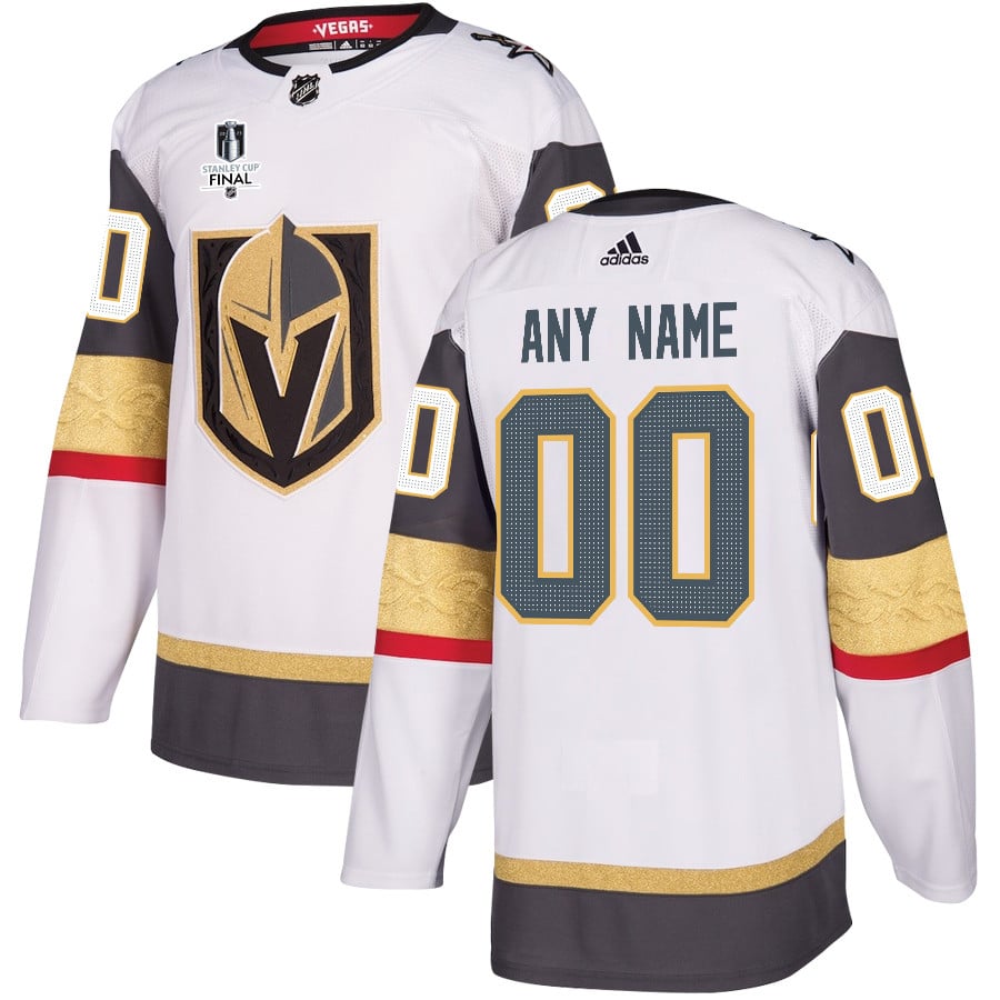 Vegas Golden Knights Stanley Cup 2023 Final Patch Away Breakaway Custom White NHL Jersey Men's