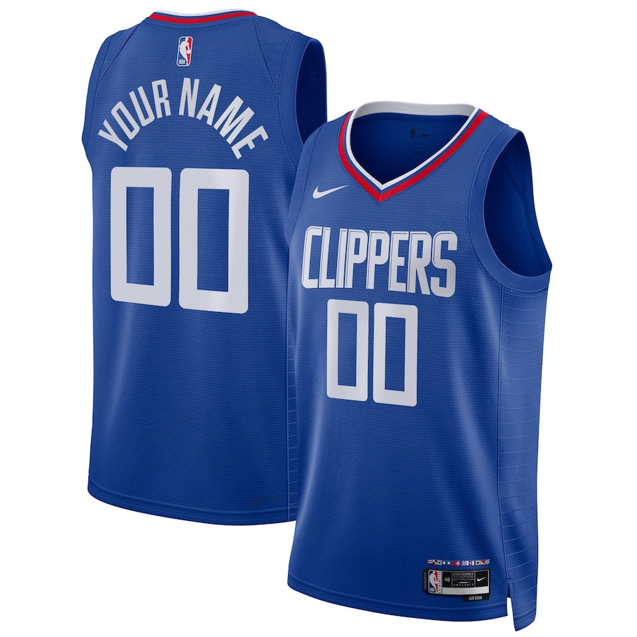 Los Angeles Clippers 2023/24 Icon Swingman Custom Blue NBA Jersey Men's
