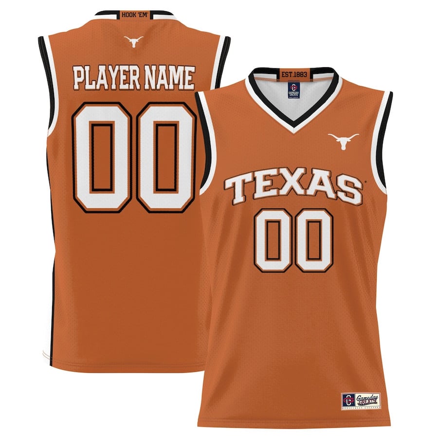 Texas Longhorns NIL Custom Texas Orange NCAA Jersey Men's