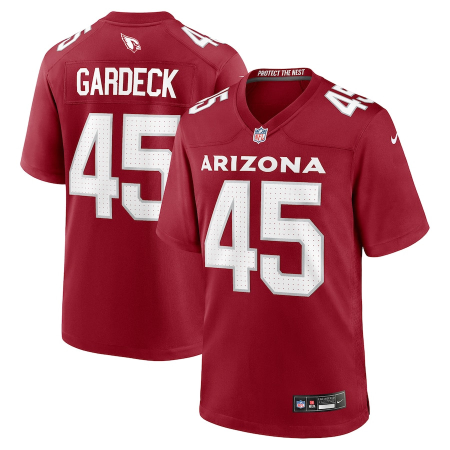 Dennis Gardeck 45 Arizona Cardinals Team Game Cardinal NFL Jersey Men's