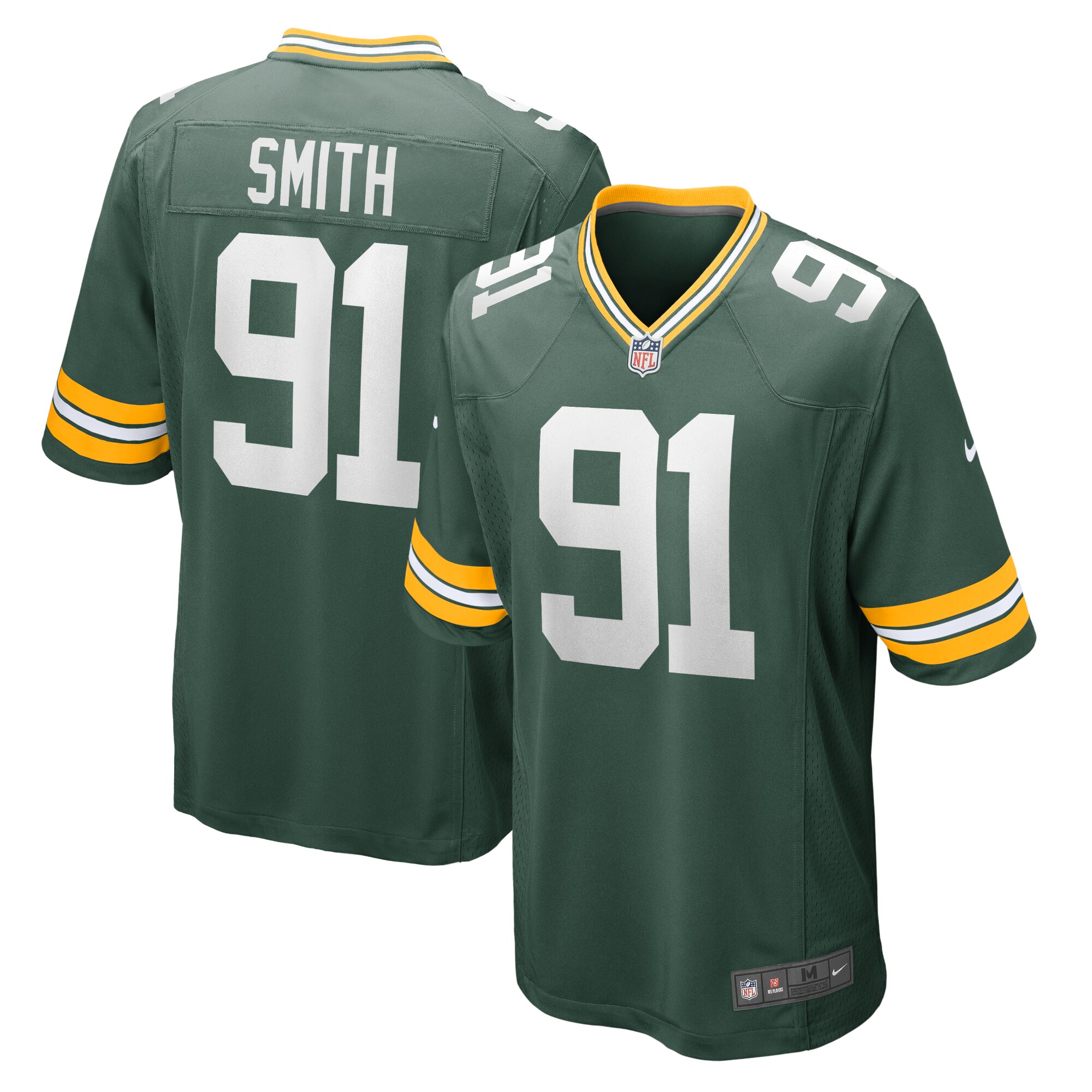 Green Bay Packers Preston Smith Green Game Team NFL Jersey Men's