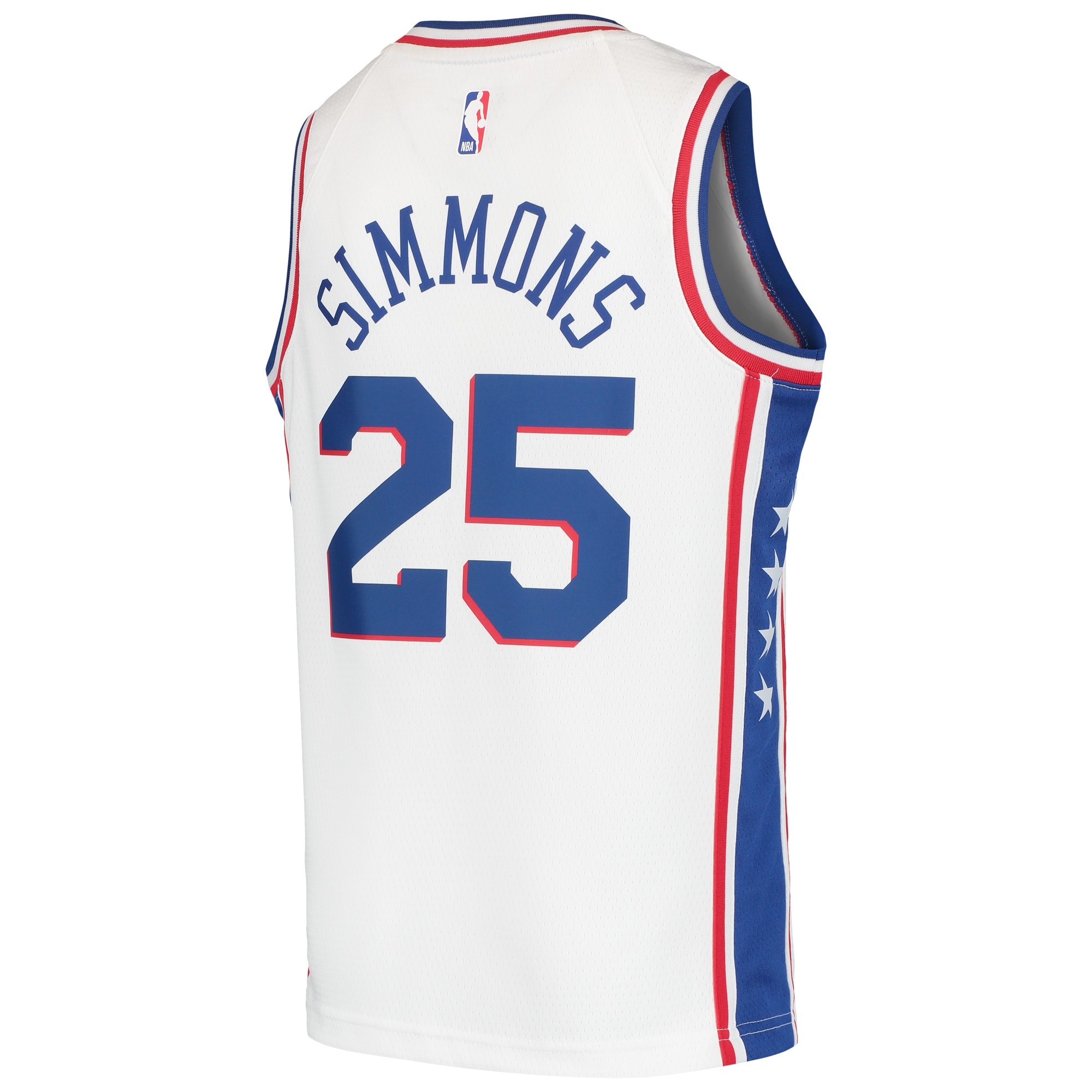 Ben Simmon White Philadelphia 76ers Swingman NBA Jersey Youth