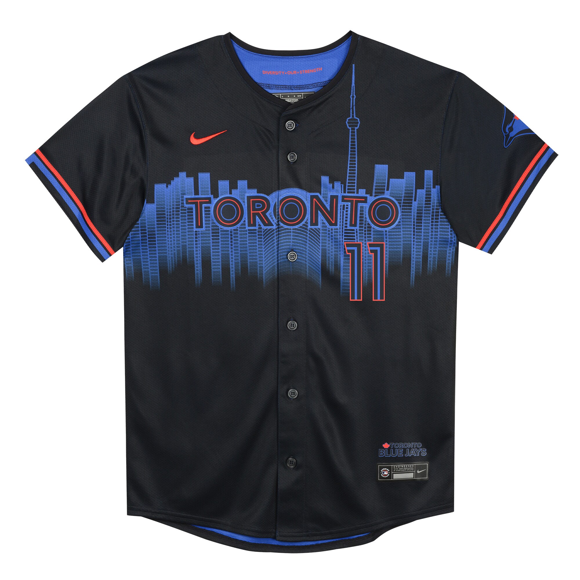 Preschool Toronto Blue Jays Bo Bichette Navy 2024 City Connect Limited Player MLB Jersey Men's