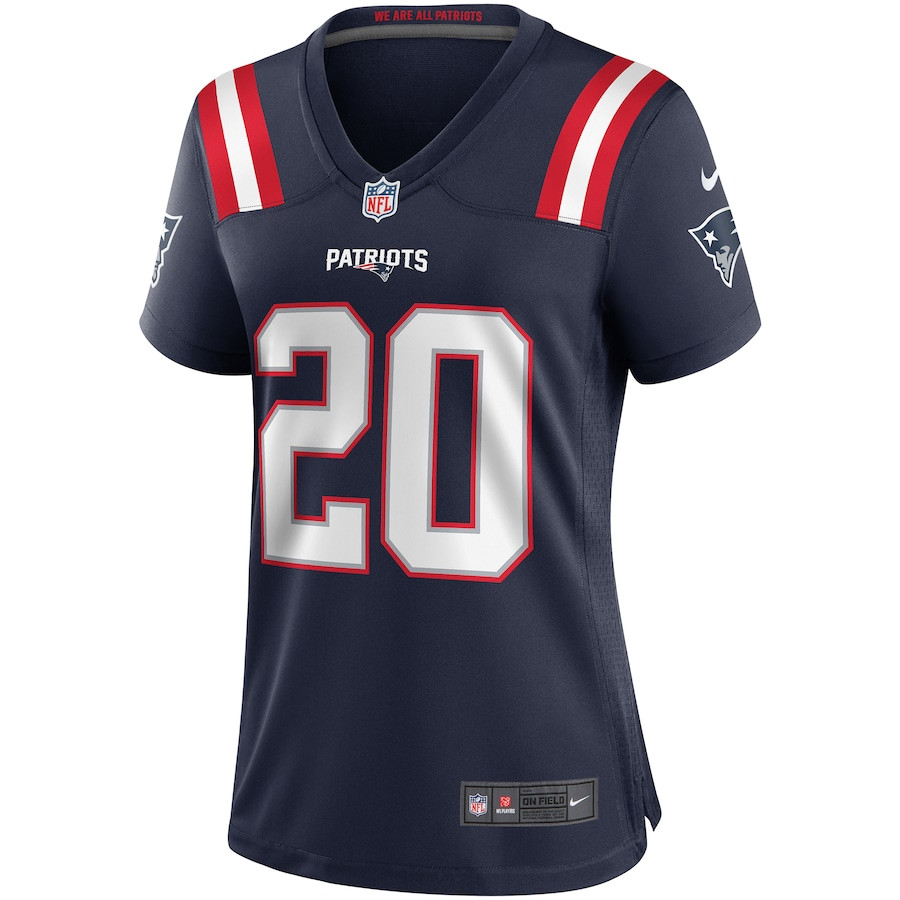 Gino Cappelletti 20 New England Patriots Game Retired Navy NFL Jersey Women's