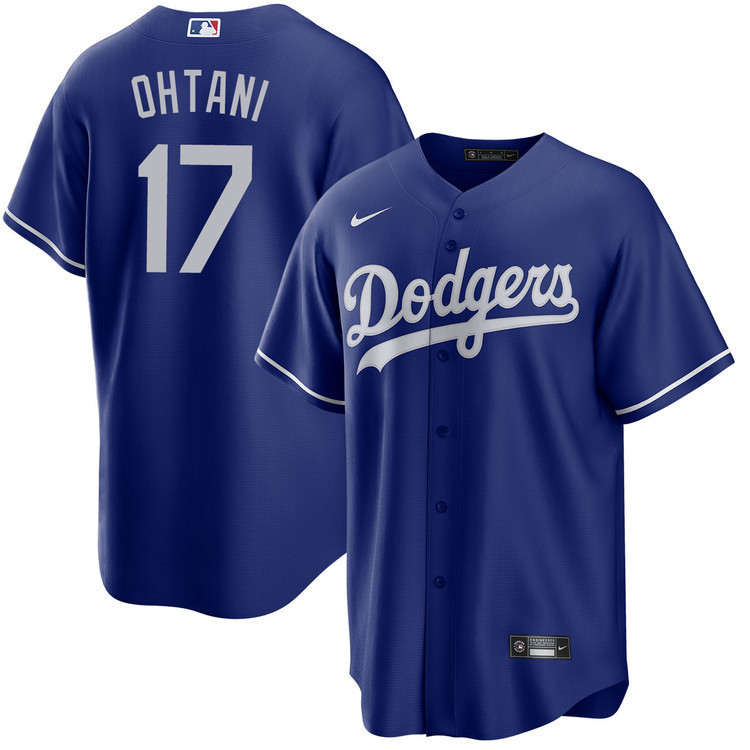 Shohei Ohtani 17 Los Angeles Dodgers Alternate Royal MLB Jersey Men's