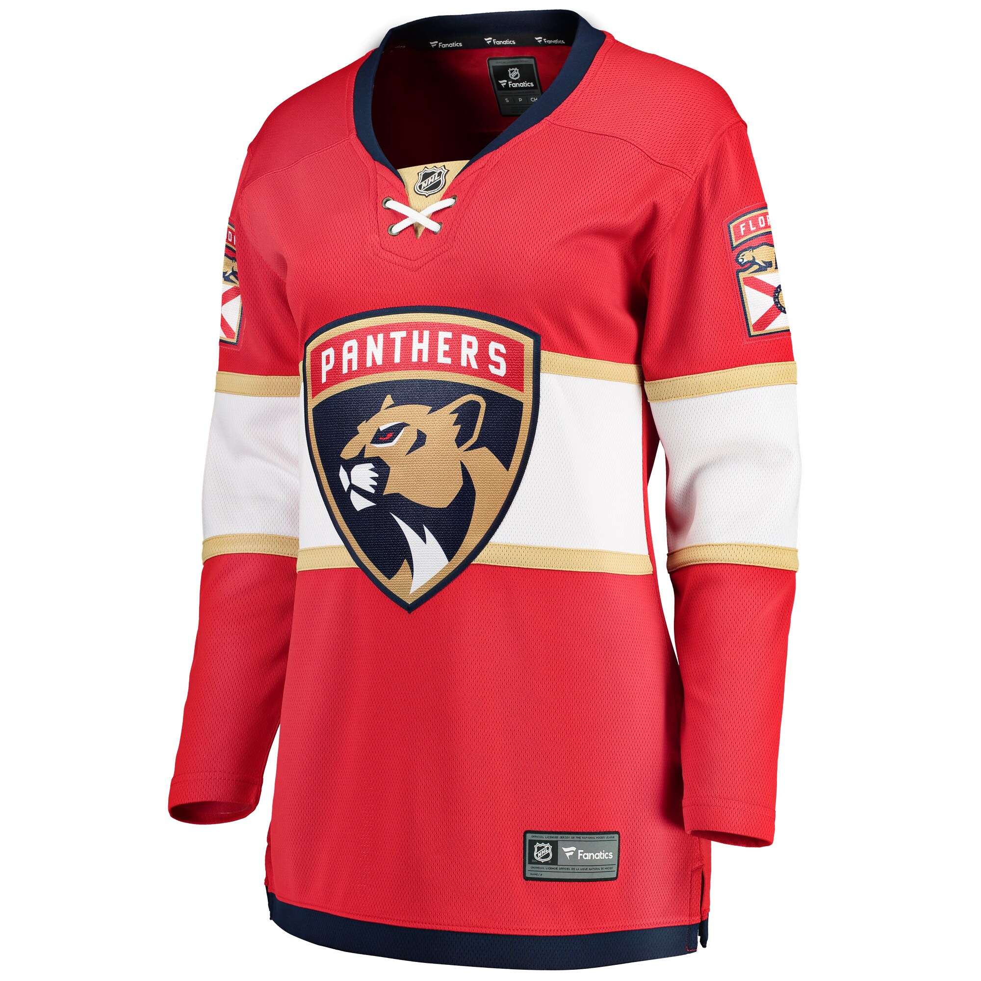 Florida Panthers Red Breakaway Home NHL Jersey Women's