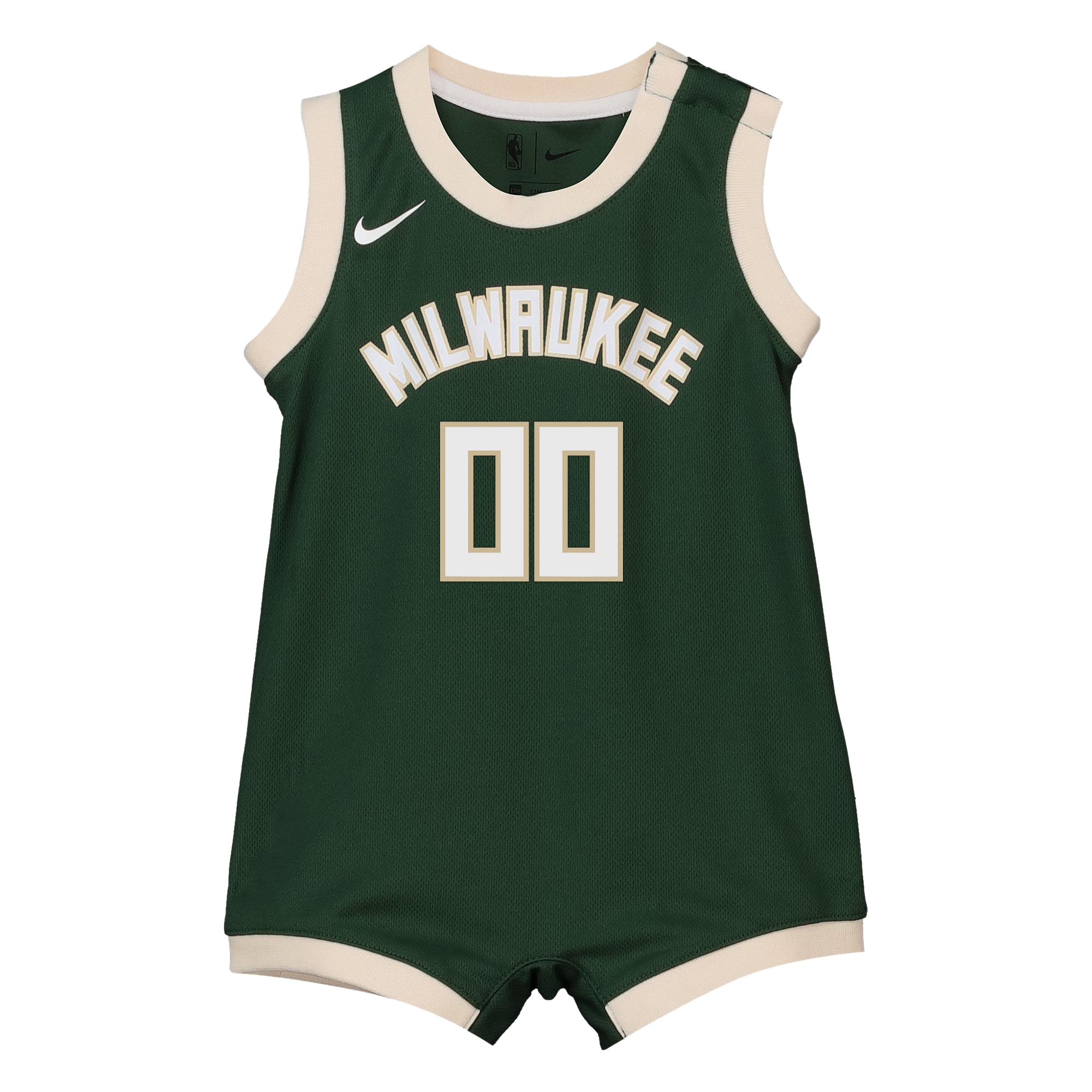Milwaukee Bucks Onesie Custom Infant NBA Jersey Men's