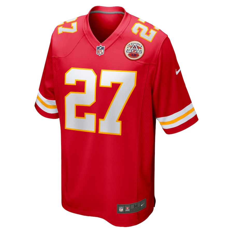 Chamarri Conner 27 Kansas City Chiefs Game Red NFL Jersey Men's