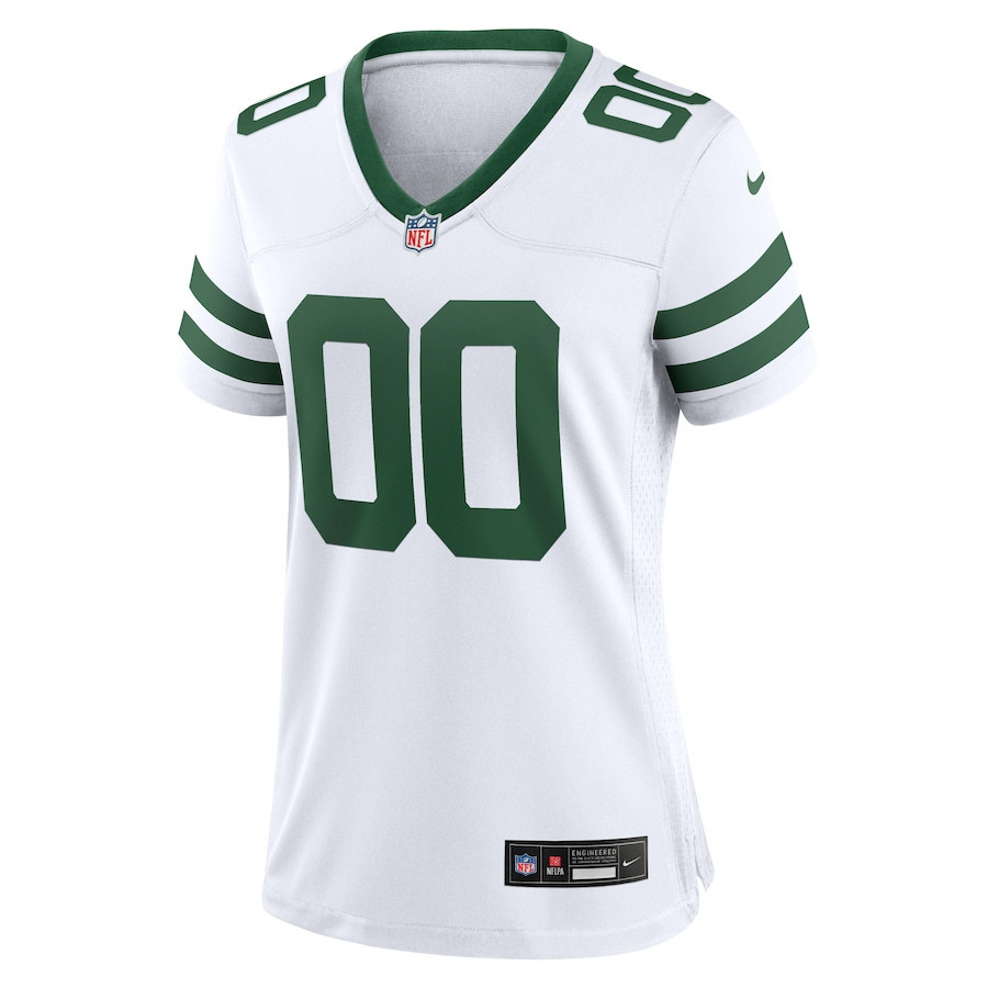 New York Jets Game Custom Women, White NFL Jersey Women's