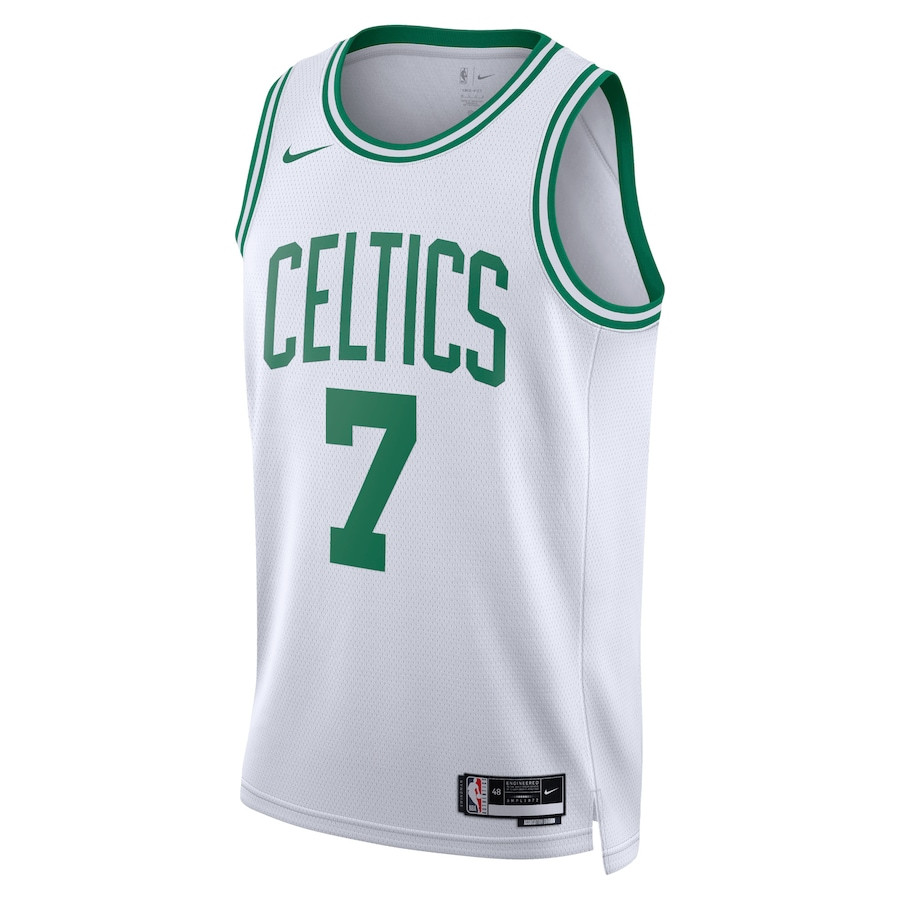 Jaylen Brown 7 Boston Celtics Unisex Swingman Association Editio White NBA Jersey Unisex