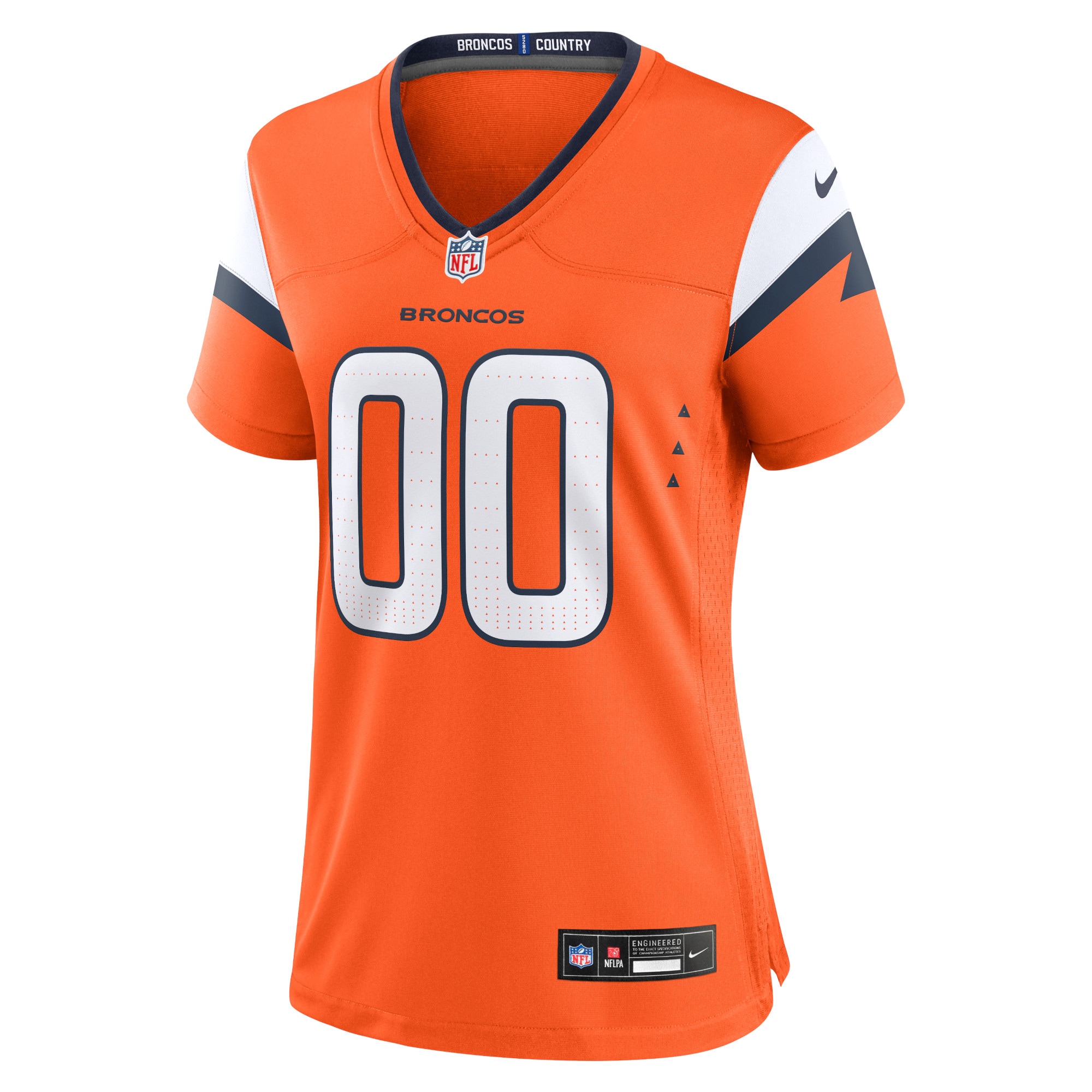 Denver Broncos Orange Mile High Collection Custom Game NFL Jersey Women's