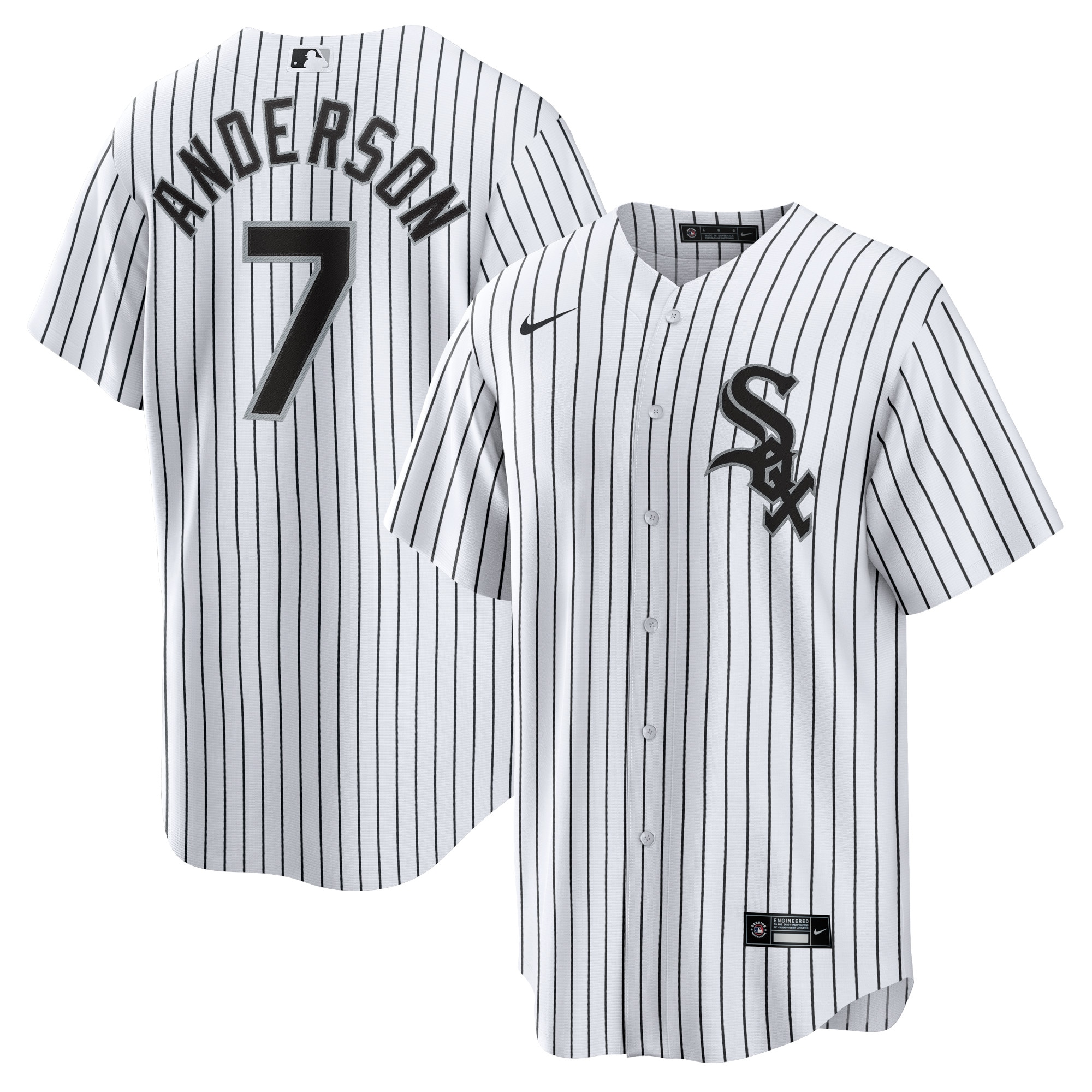 Chicago White Sox Tim Anderson White Home Player MLB Jersey Men's