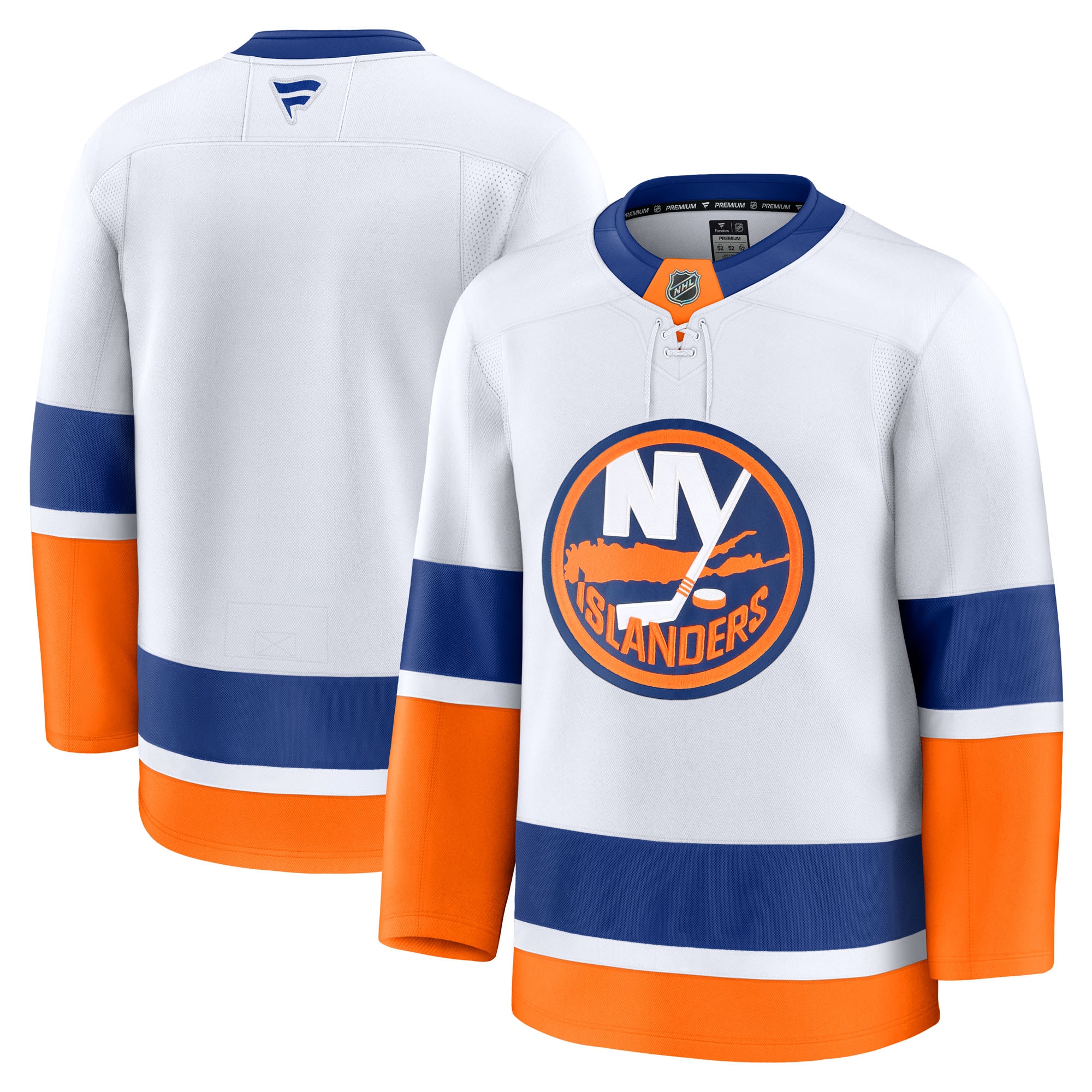 New York Islanders White Away Premium NHL Jersey Men's