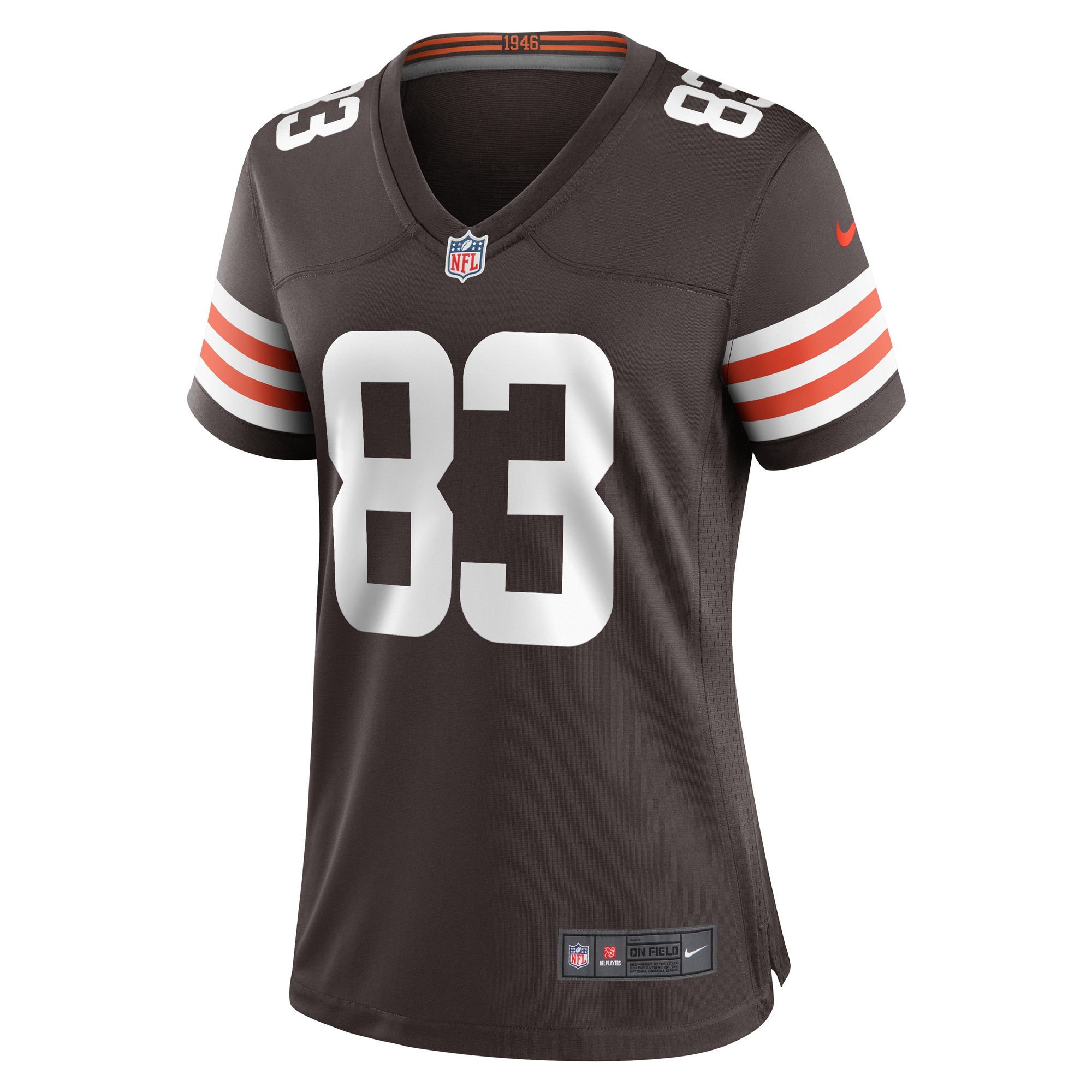 Cleveland Browns Zaire Mitchell-Paden Brown Team Game NFL Jersey Women's
