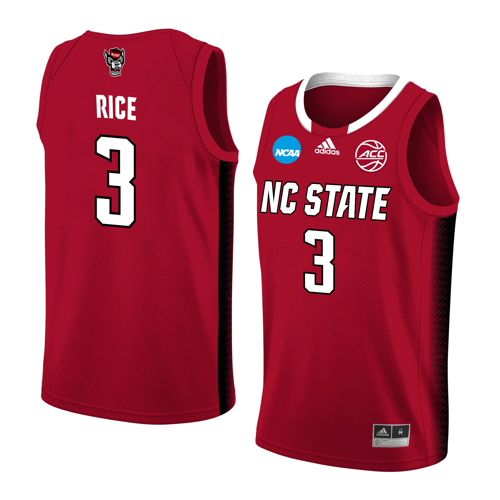 MJ Rice 3 NC State Wolfpack 2024 Red Unisex NCAA Jersey Unisex