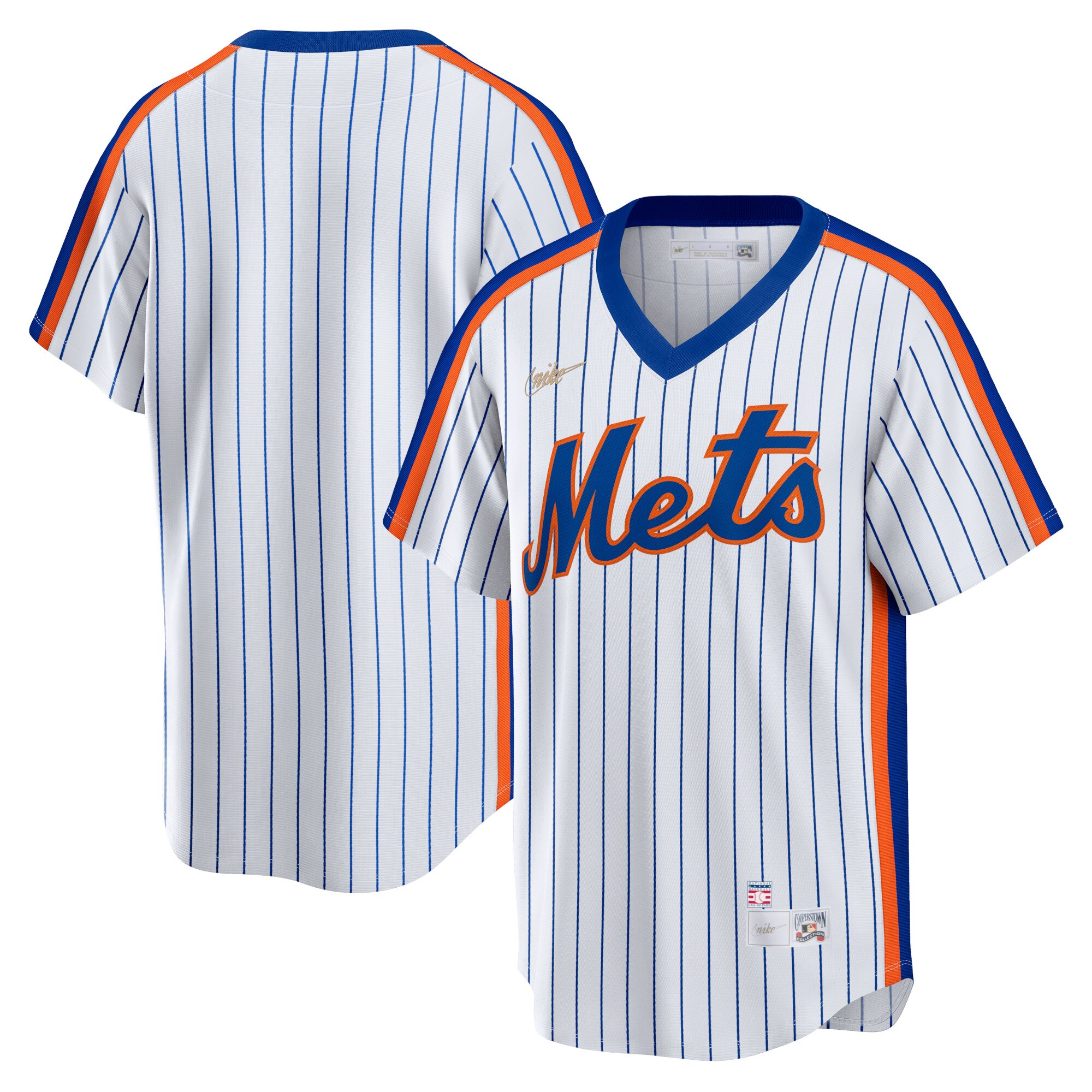 New York Mets White Home Cooperstown Collection Team MLB Jersey Men's