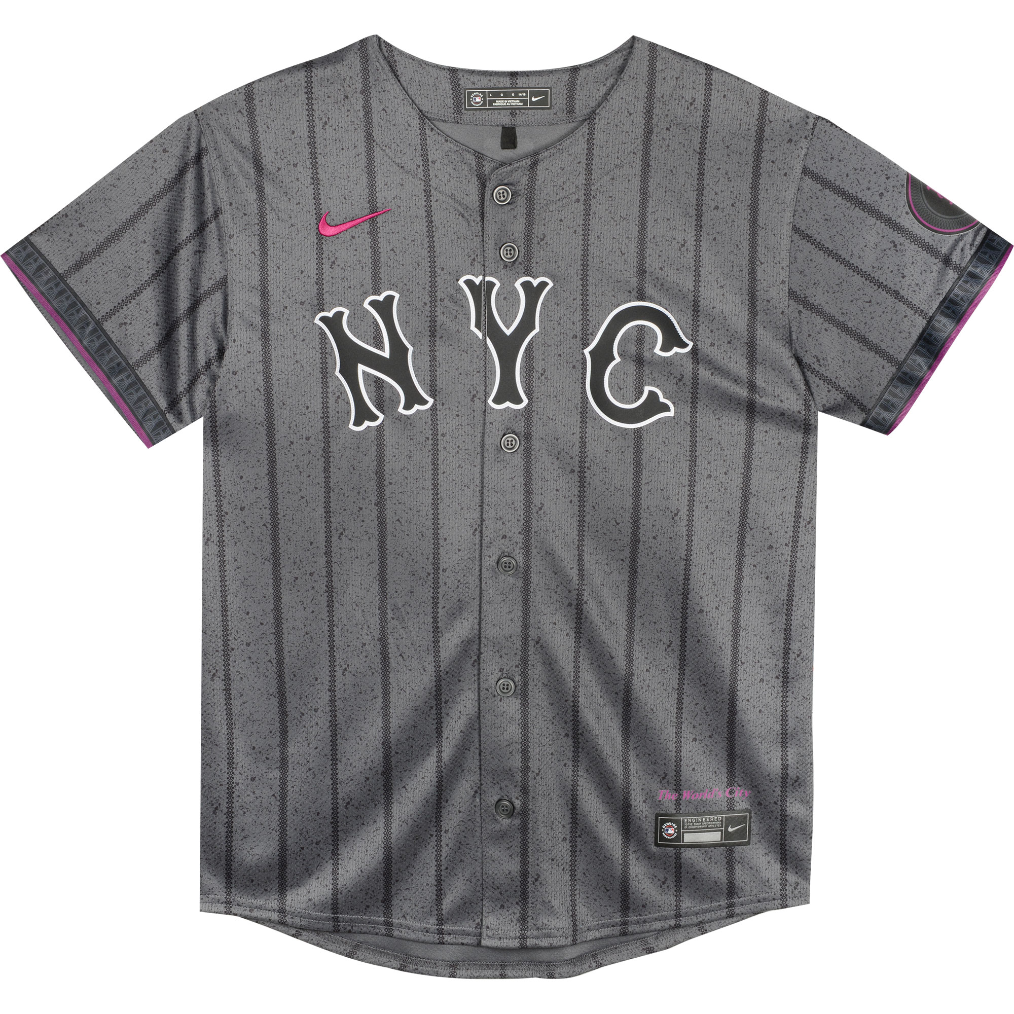 Preschool New York Mets Pete Alonso Graphite 2024 City Connect Limited Player MLB Jersey Men's