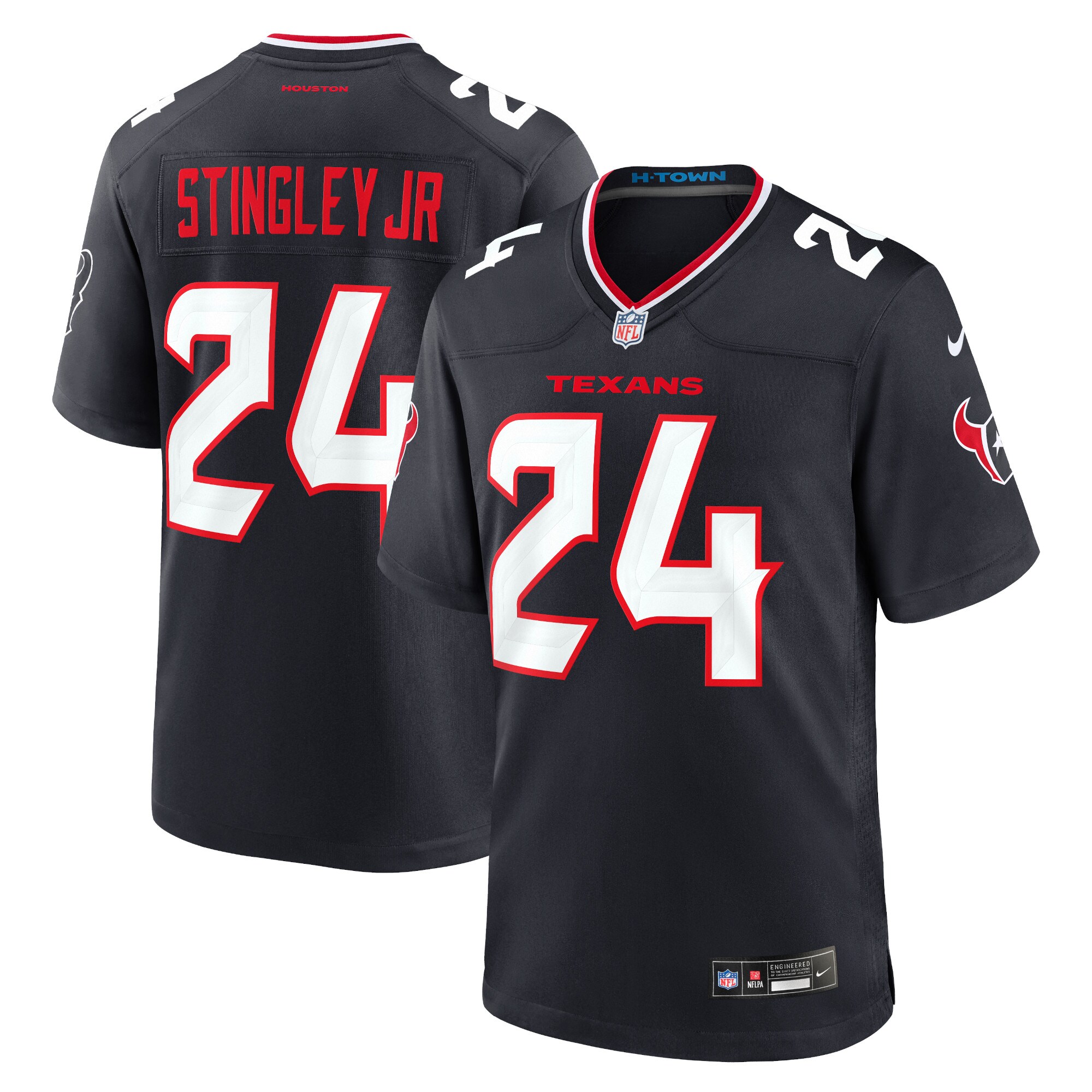 Houston Texans Derek Stingley Jr. Navy Game NFL Jersey Men's