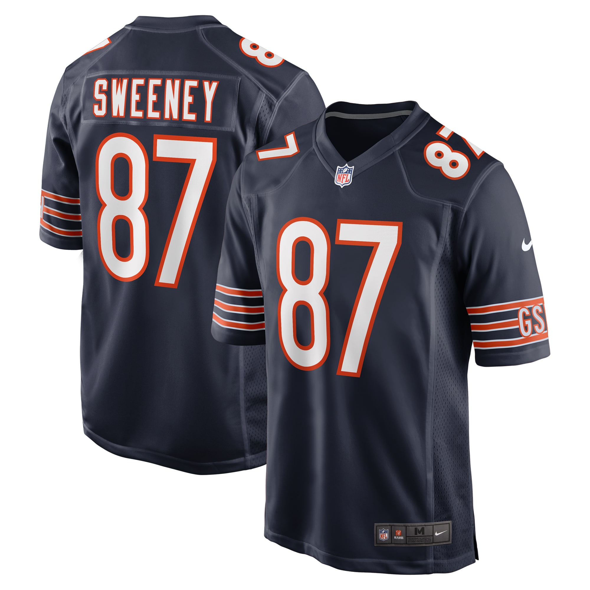 Chicago Bears Tommy Sweeney Navy Game NFL Jersey Men's