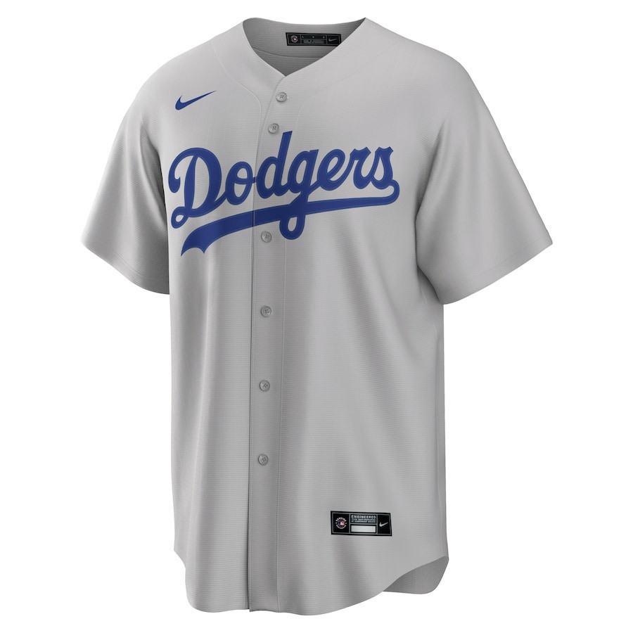 Shohei Ohtani 17 Los Angeles Dodgers Signed MVP 2023 Road Gray MLB Jersey Men's