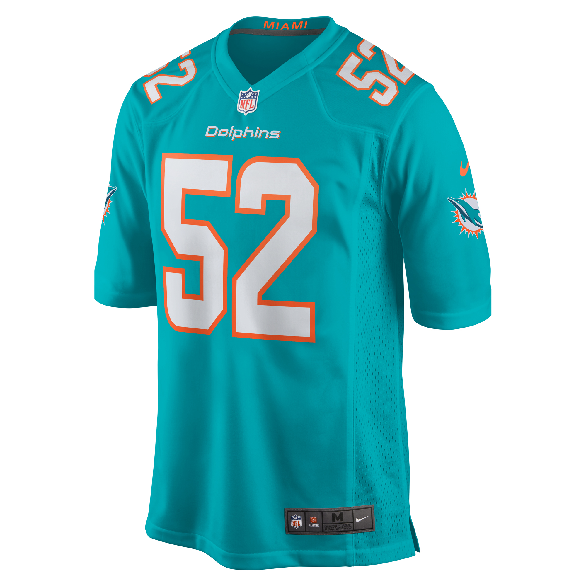 Miami Dolphins Patrick Paul Aqua Game NFL Jersey Men's