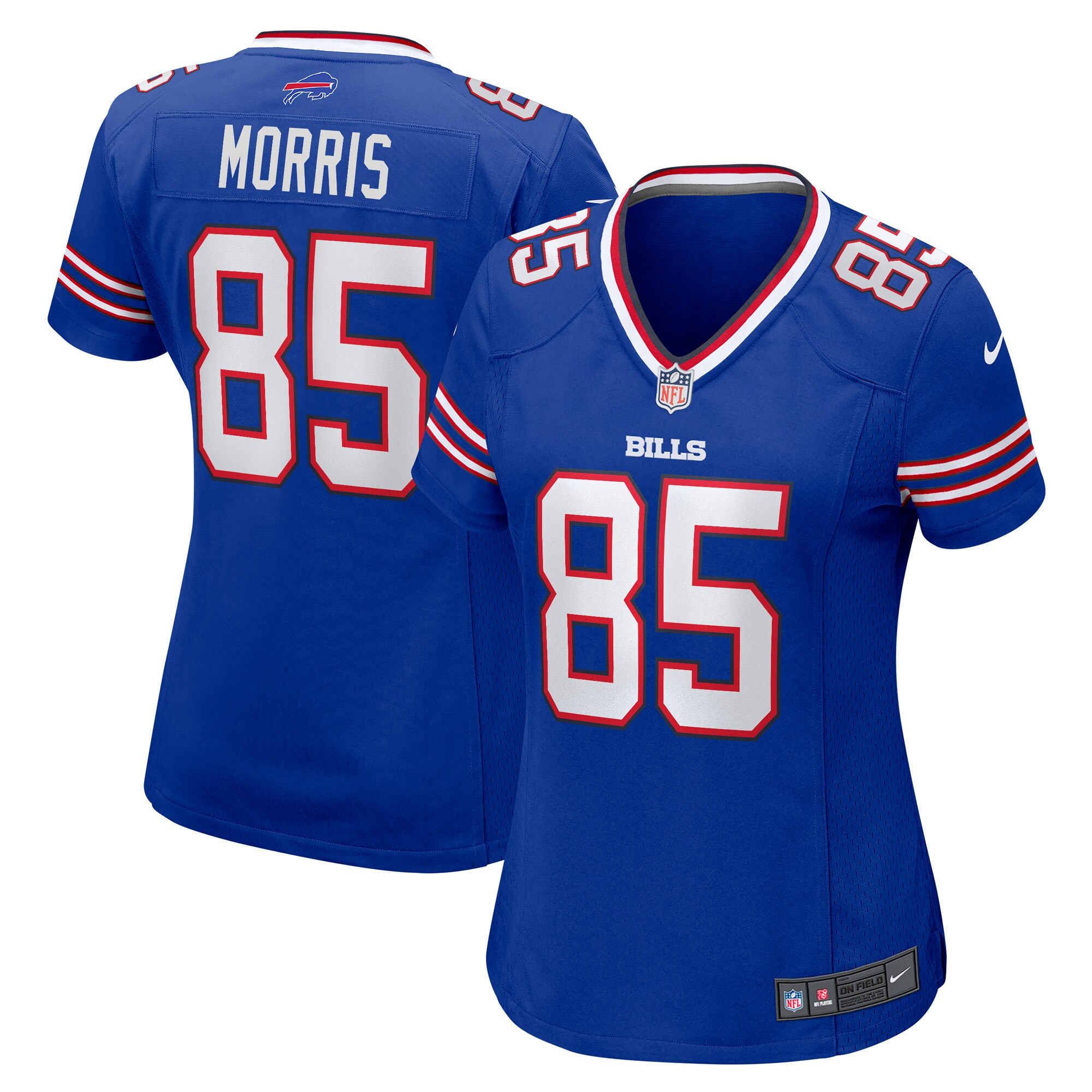 Buffalo Bills Quintin Morris Royal Game Player NFL Jersey Women's