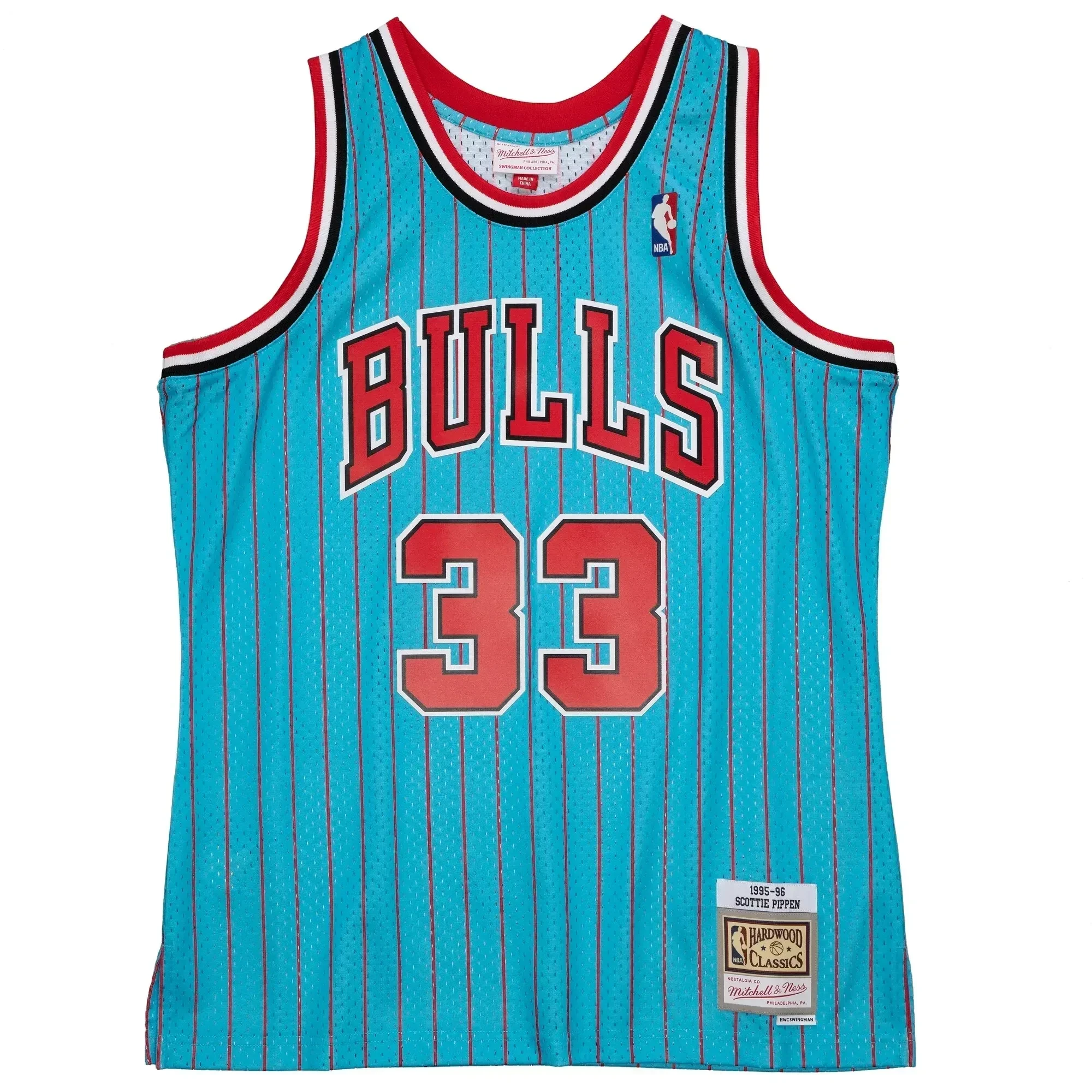 Scottie Pippen Chicago Bulls Mitchell Ness 1995-96 Hardwood Classics Reload 2.0 Swingman Blue NBA Jersey Men's