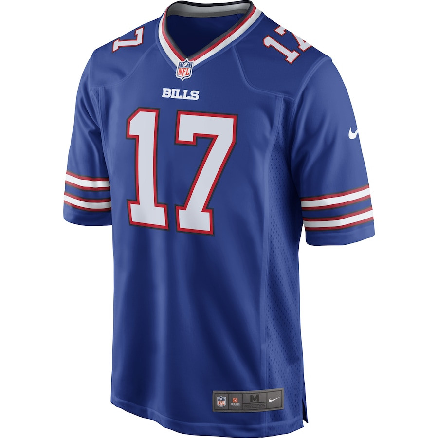 Josh Allen 17 Buffalo Bills Team Game Player Royal NFL Jersey Men's