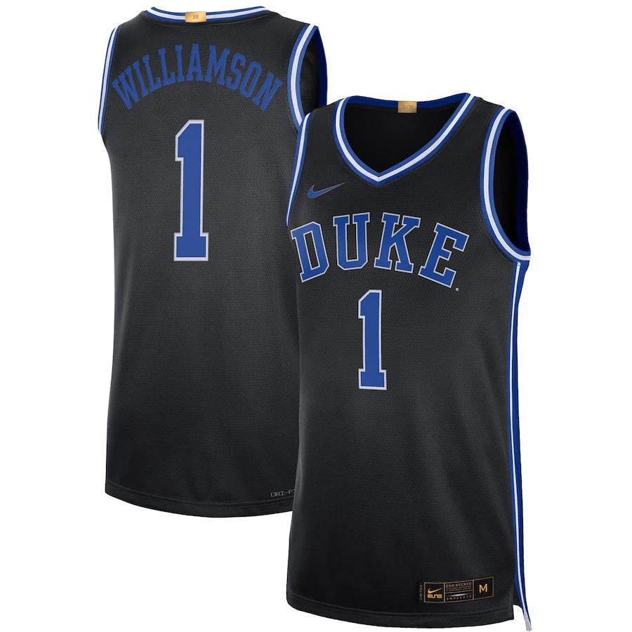 Zion Williamson Duke Blue Devils Player Limited Black NCAA Jersey Men's