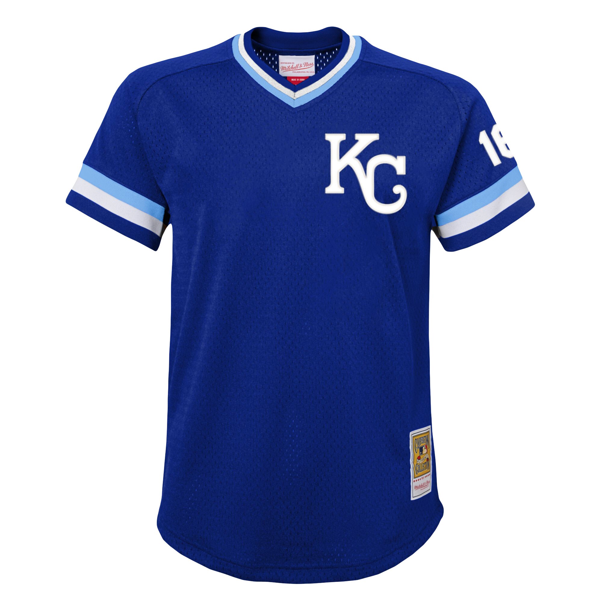 Kansas City Royals Bo Jackson Mitchell Ness Royal Cooperstown Collection Mesh Batting Practice MLB Jersey Youth
