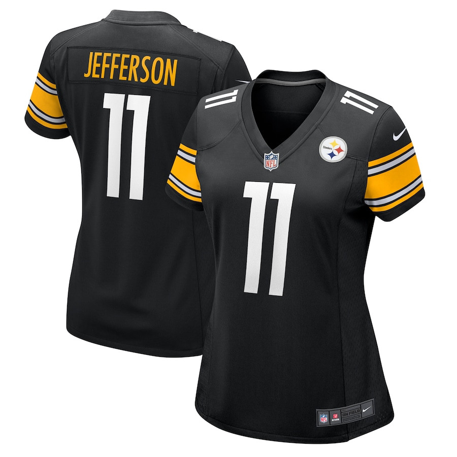 Van Jefferson 11 Pittsburgh Steelers Game Black NFL Jersey Women's