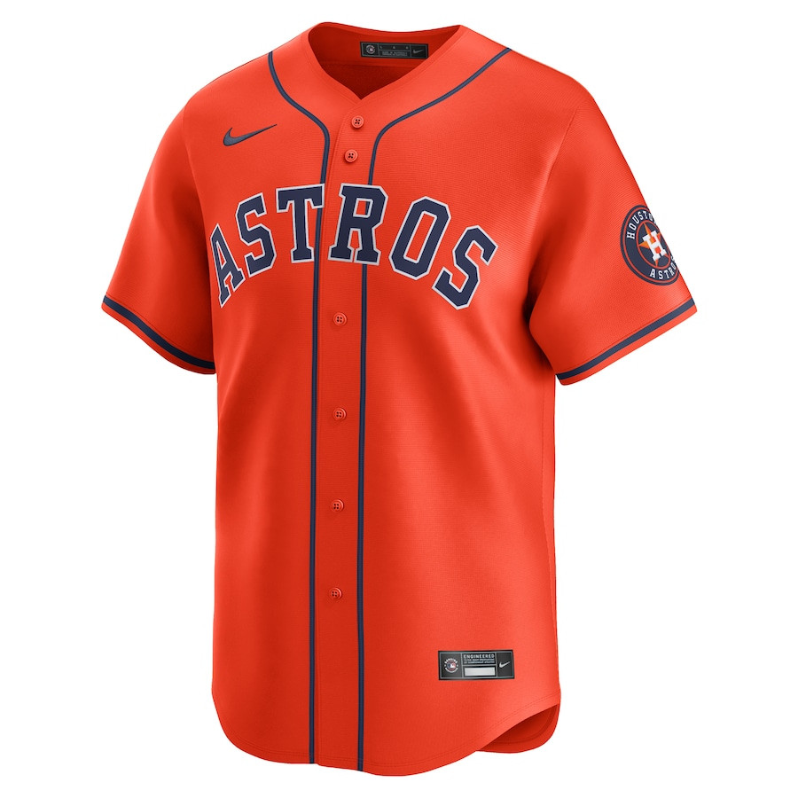 Houston Astros Alternate Limited Orange MLB Jersey Men's