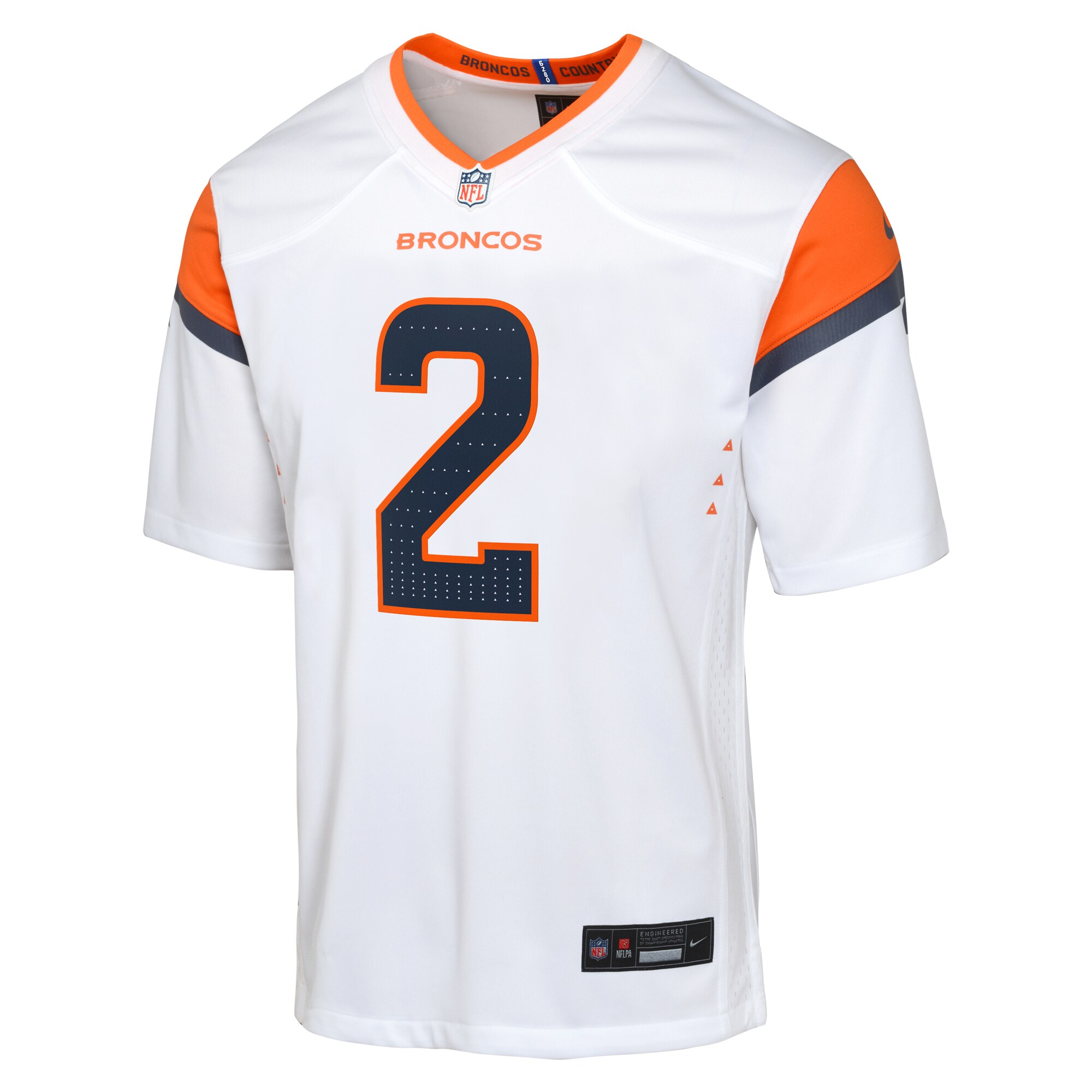 Denver Broncos Patrick Surtain II White Mile High Collection Game NFL Jersey Youth