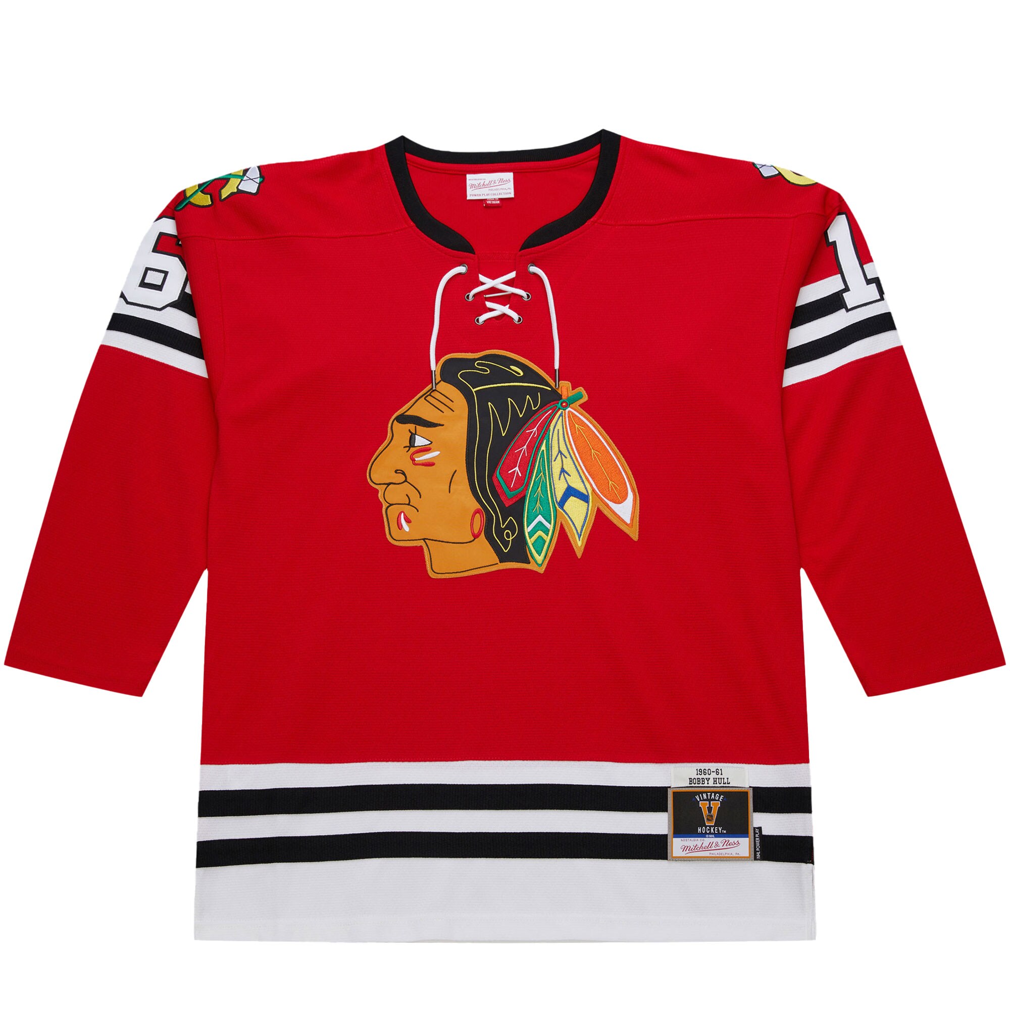 Chicago Blackhawks Bobby Hull Scarlet 1960-61 Power Play NHL Jersey Men's
