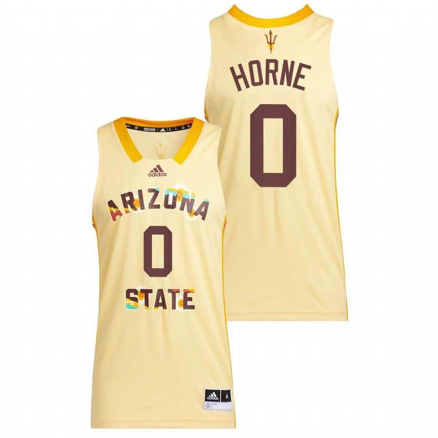 DJ Horne 0 Yellow Arizona State Sun Devils 2022 Honoring Black Excellence NCAA Jersey Men's