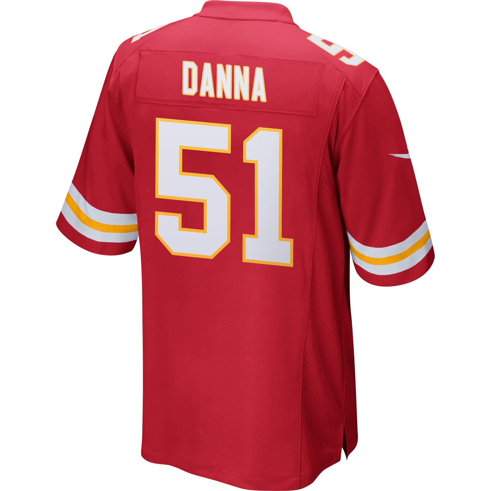 Mike Danna 51 Kansas City Chiefs Super Bowl LIX Champions Patch New Orleans Where Legends Are Made' EMBROIDERED Game Red NFL Jersey Men's