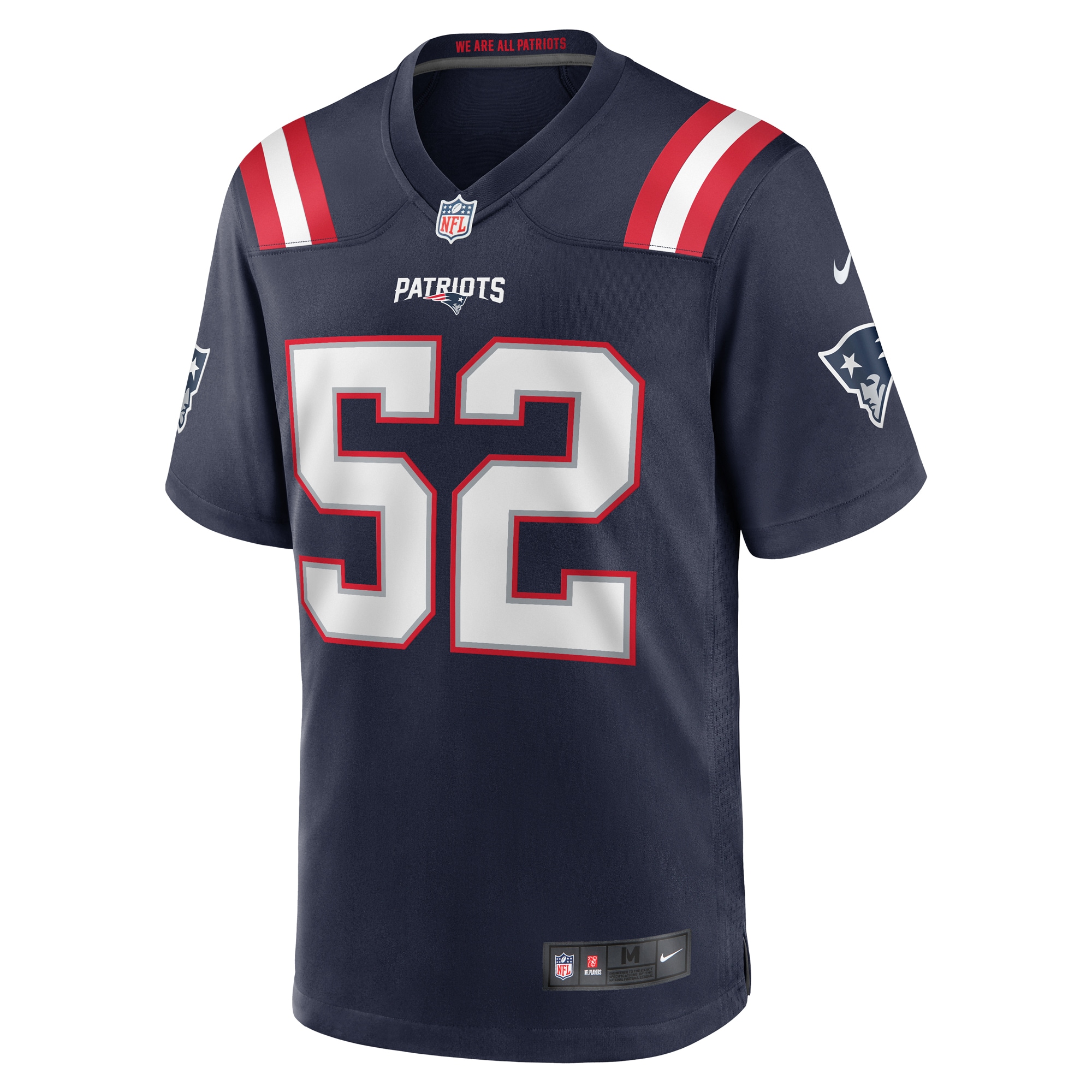 New England Patriots Curtis Jacobs Navy Game NFL Jersey Men's