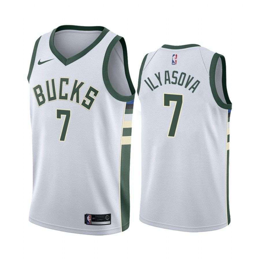 Milwaukee Bucks Ersan Ilyasova 7 Association NBA Jersey Men's