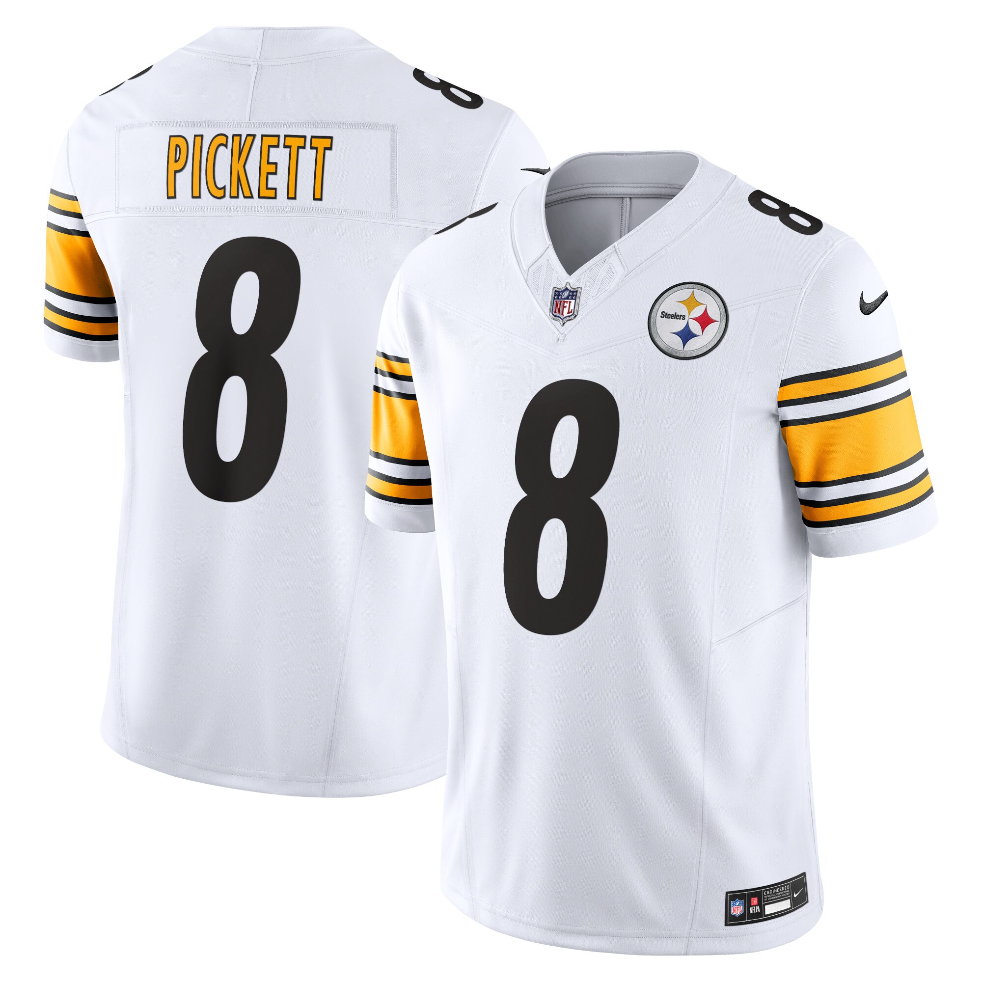 Pittsburgh Steelers Kenny Pickett White Vapor F.U.S.E. Limited NFL Jersey Men's