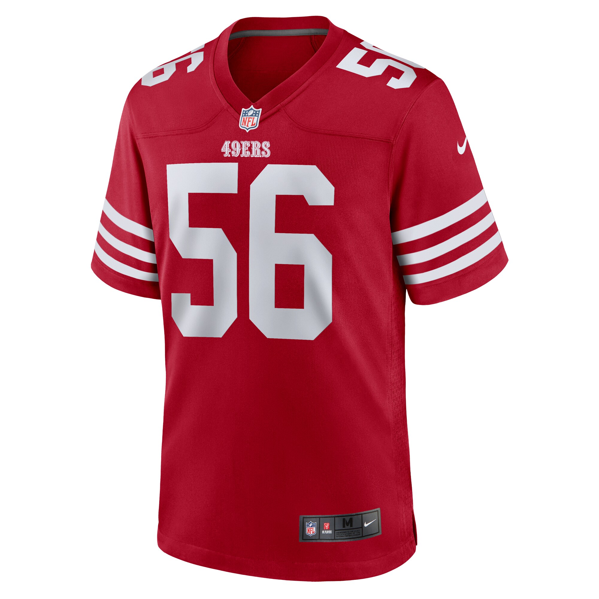 San Francisco 49ers Leonard Floyd Scarlet Team Game NFL Jersey Men's