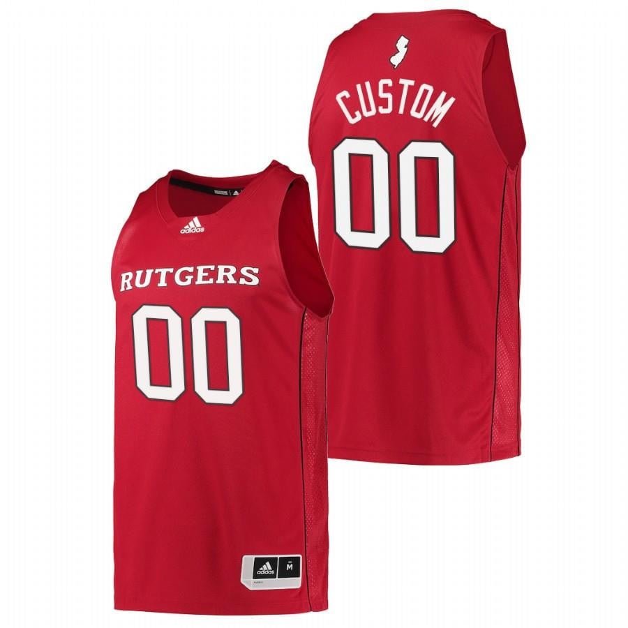 Rutgers Scarlet Knights 00 Custom 2022 Scarlet College NCAA Jersey Men's