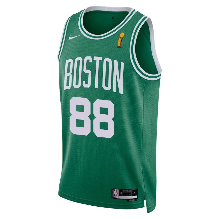 Neemias Queta 88 Boston Celtics 2024 FINALS CHAMPIONS Icon Edition Kelly Green NBA Jersey Men's