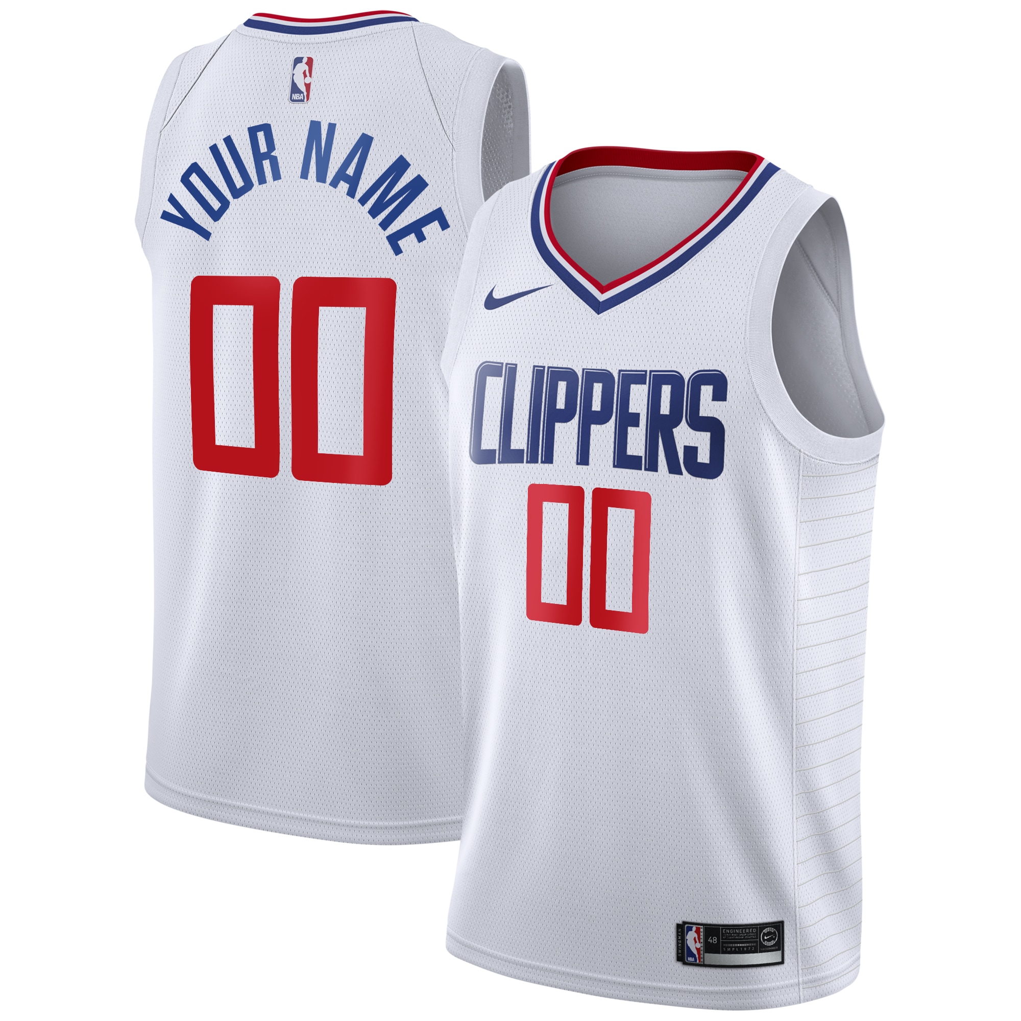 Los Angeles Clippers Association Swingman Custom NBA Jersey Youth