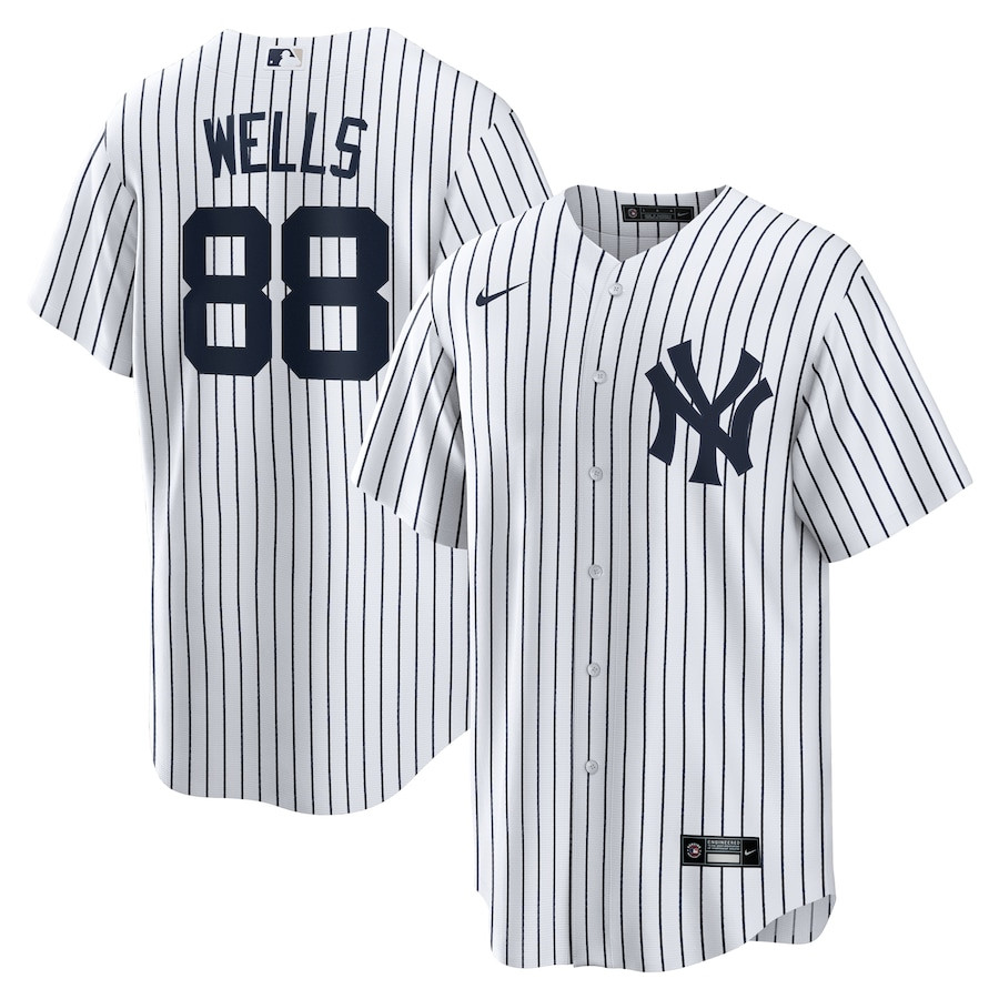 Austin Wells 88 New York Yankees Home White MLB Jersey Men's