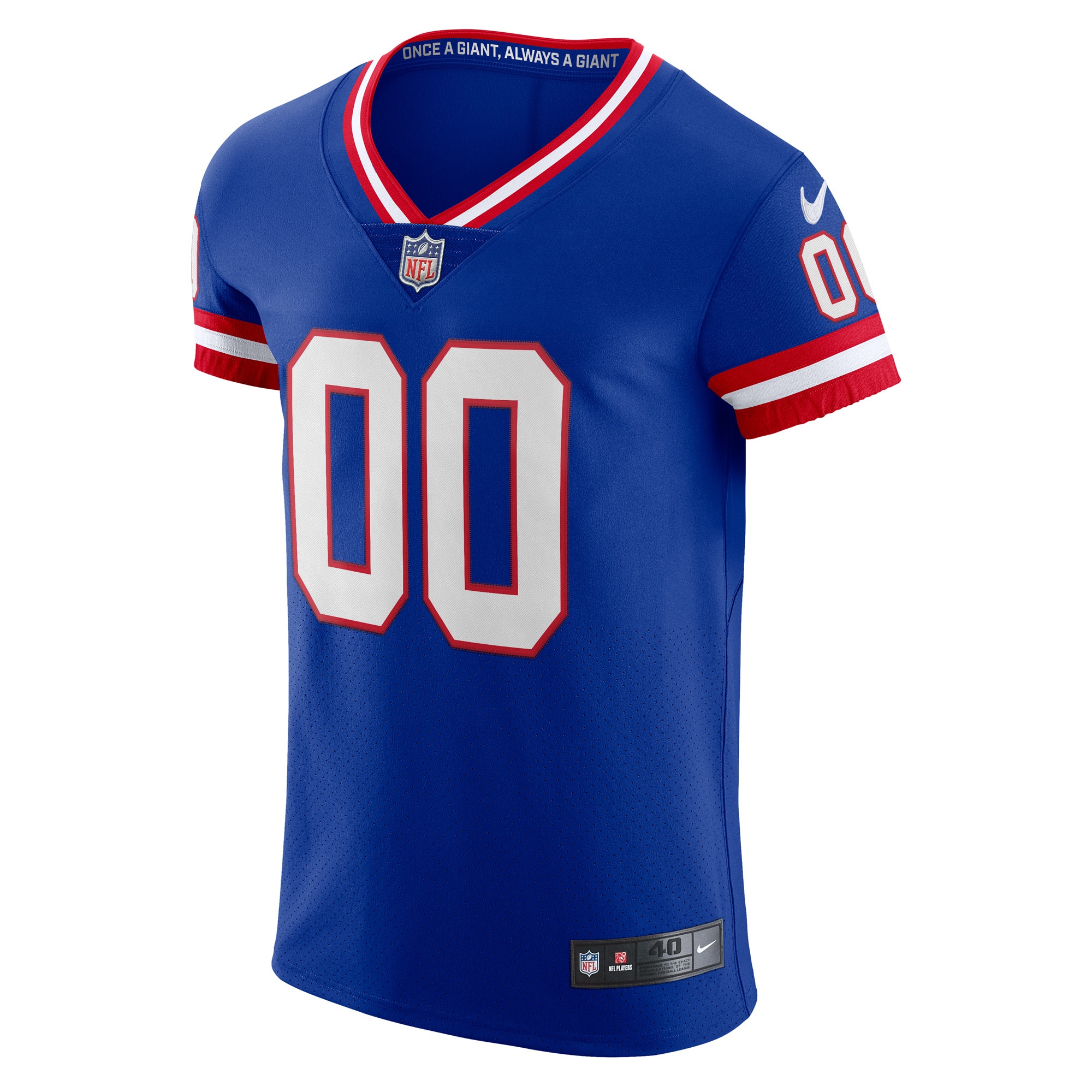 New York Giants Royal Classic Vapor Elite Custom NFL Jersey Men's