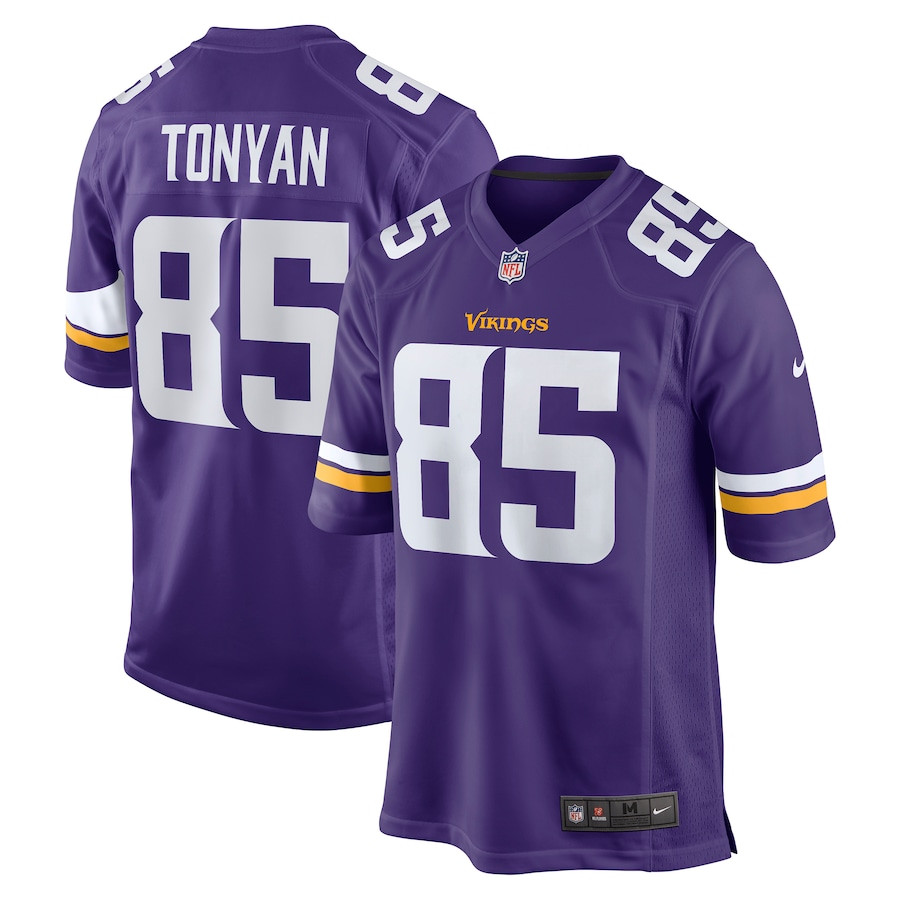 Robert Tonyan 85 Minnesota Vikings Nike Game Purple NFL Jersey Men's