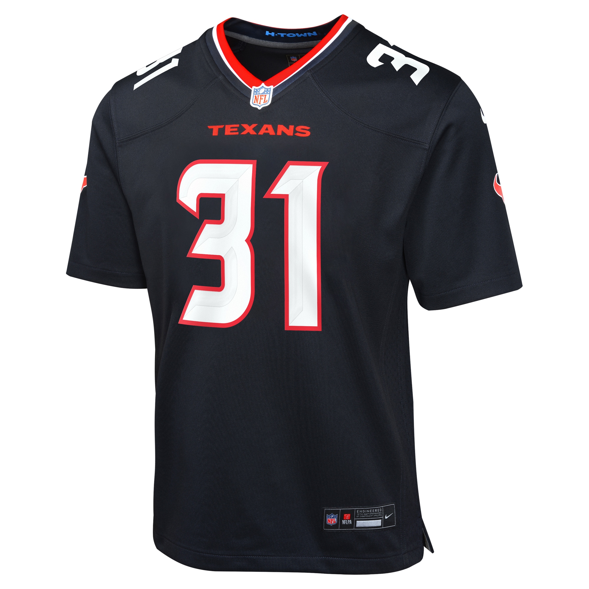 Houston Texans Dameon Pierce Navy Game NFL Jersey Youth