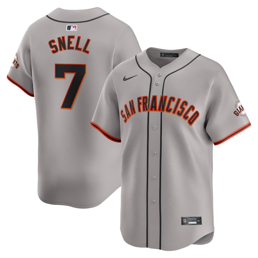 Blake Snell 7 San Francisco Giants Away Limited Gray MLB Jersey Men's