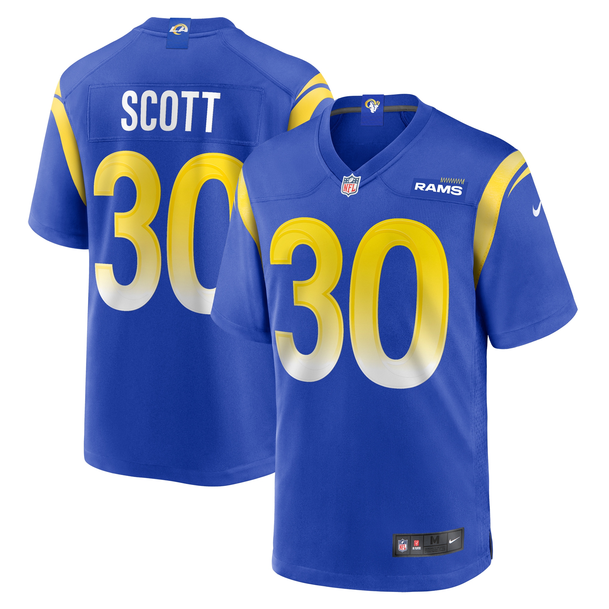 Los Angeles Rams Boston Scott Royal Game NFL Jersey Men's